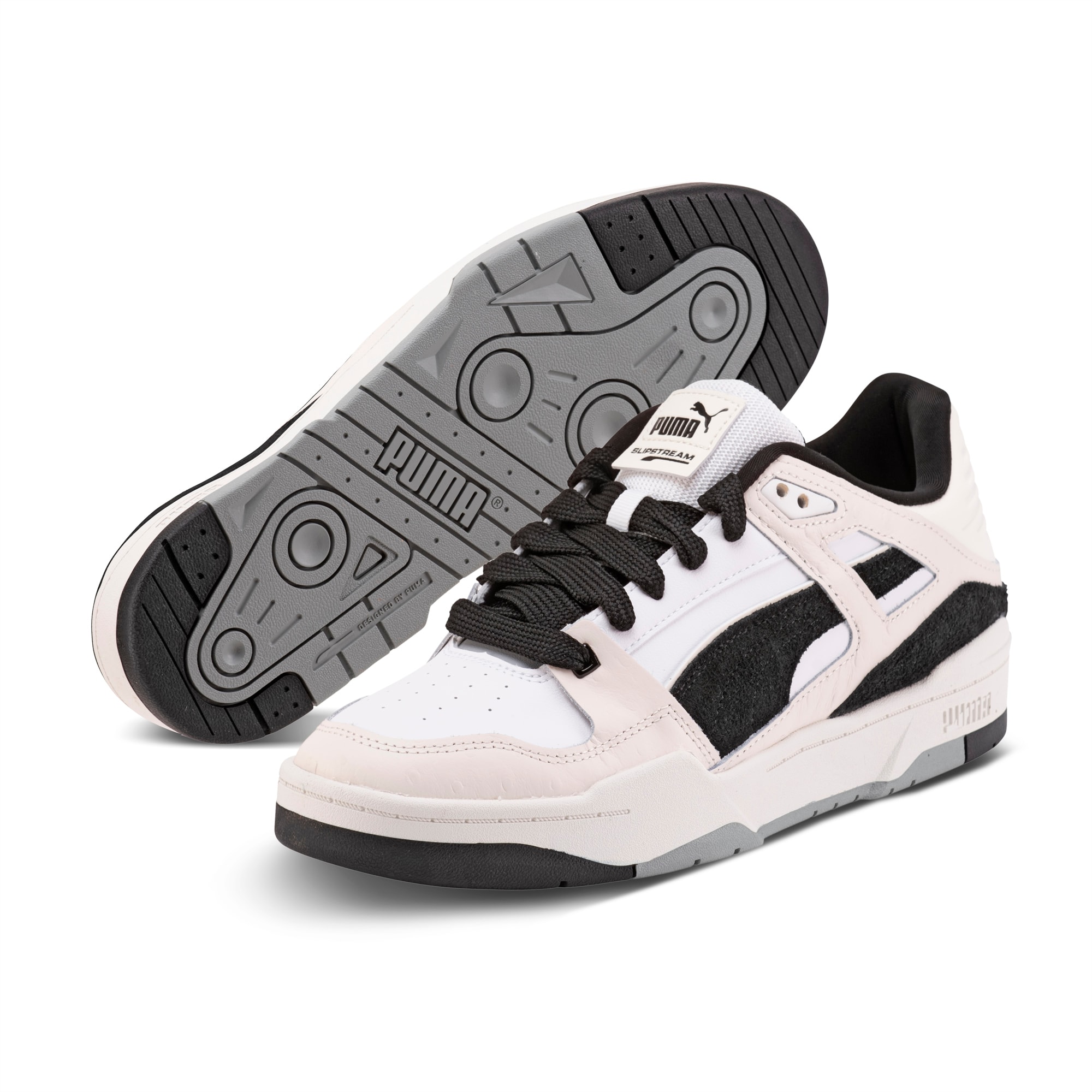 Slipstream Lo Ostrich Unisex Sneakers PUMA White PUMA Black PUMA Sneaker Deal PUMA