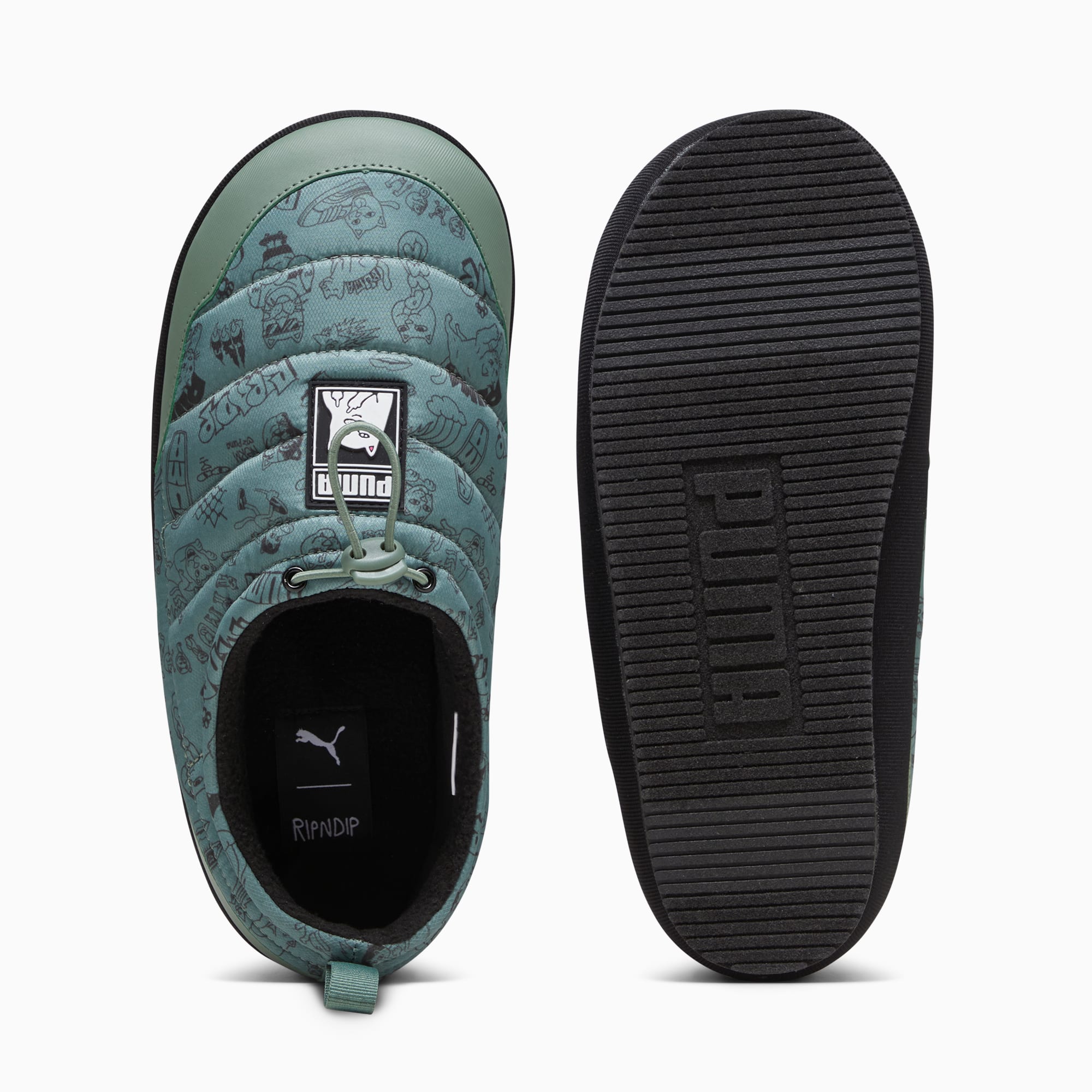 Puma discount green slippers