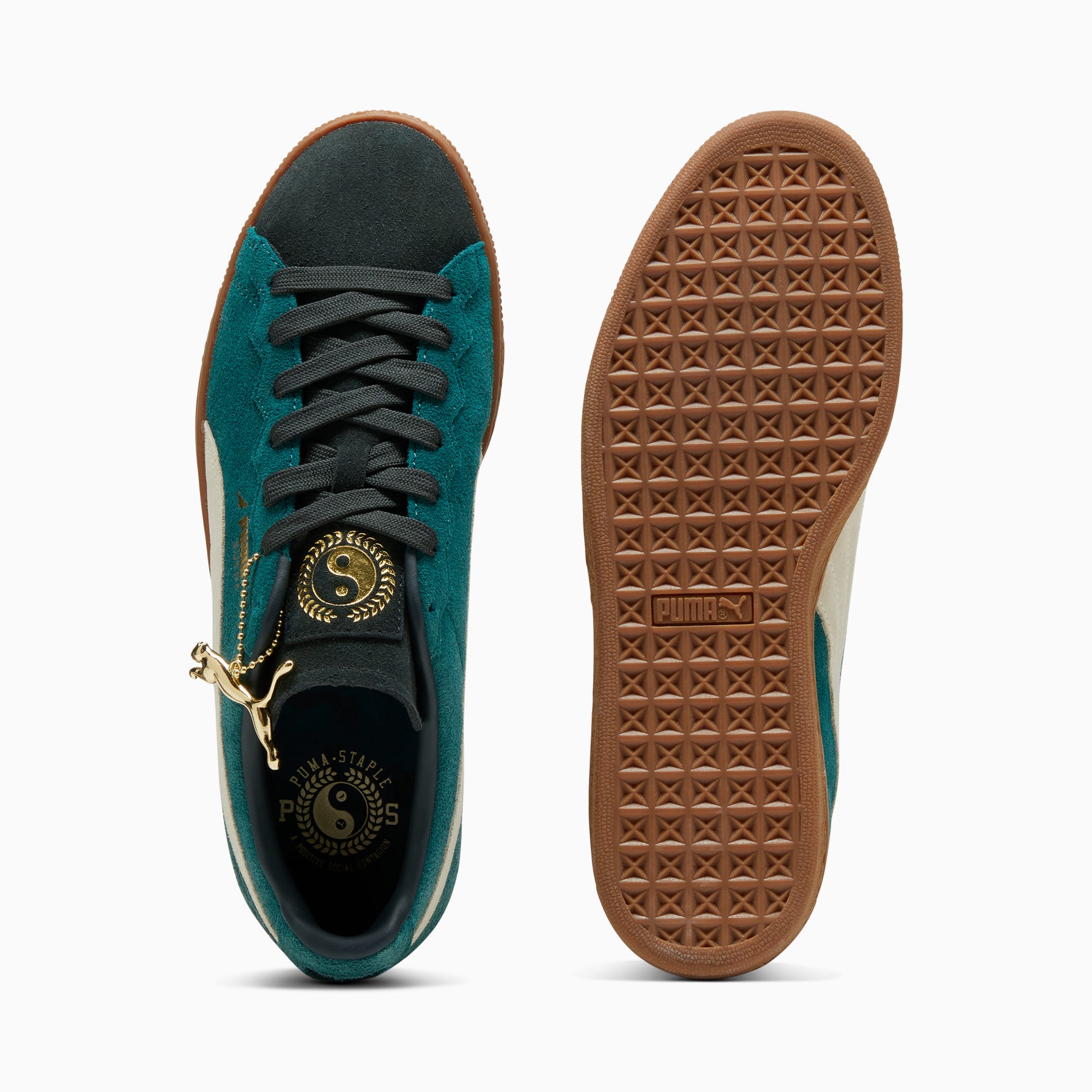 PUMA x STAPLE G Suede Unisex Sneakers Malachite Alpine Snow