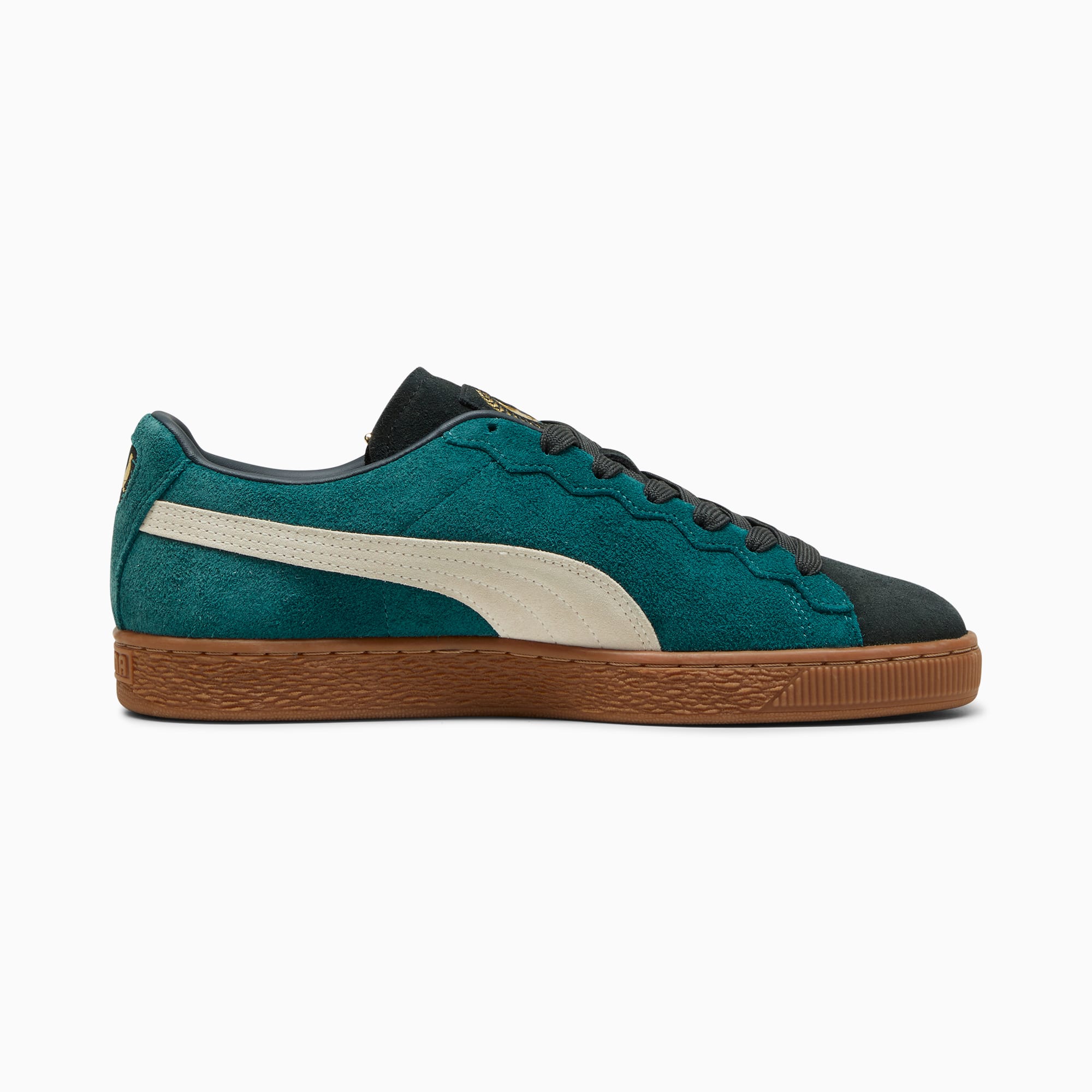 Green suede puma sneakers new arrivals