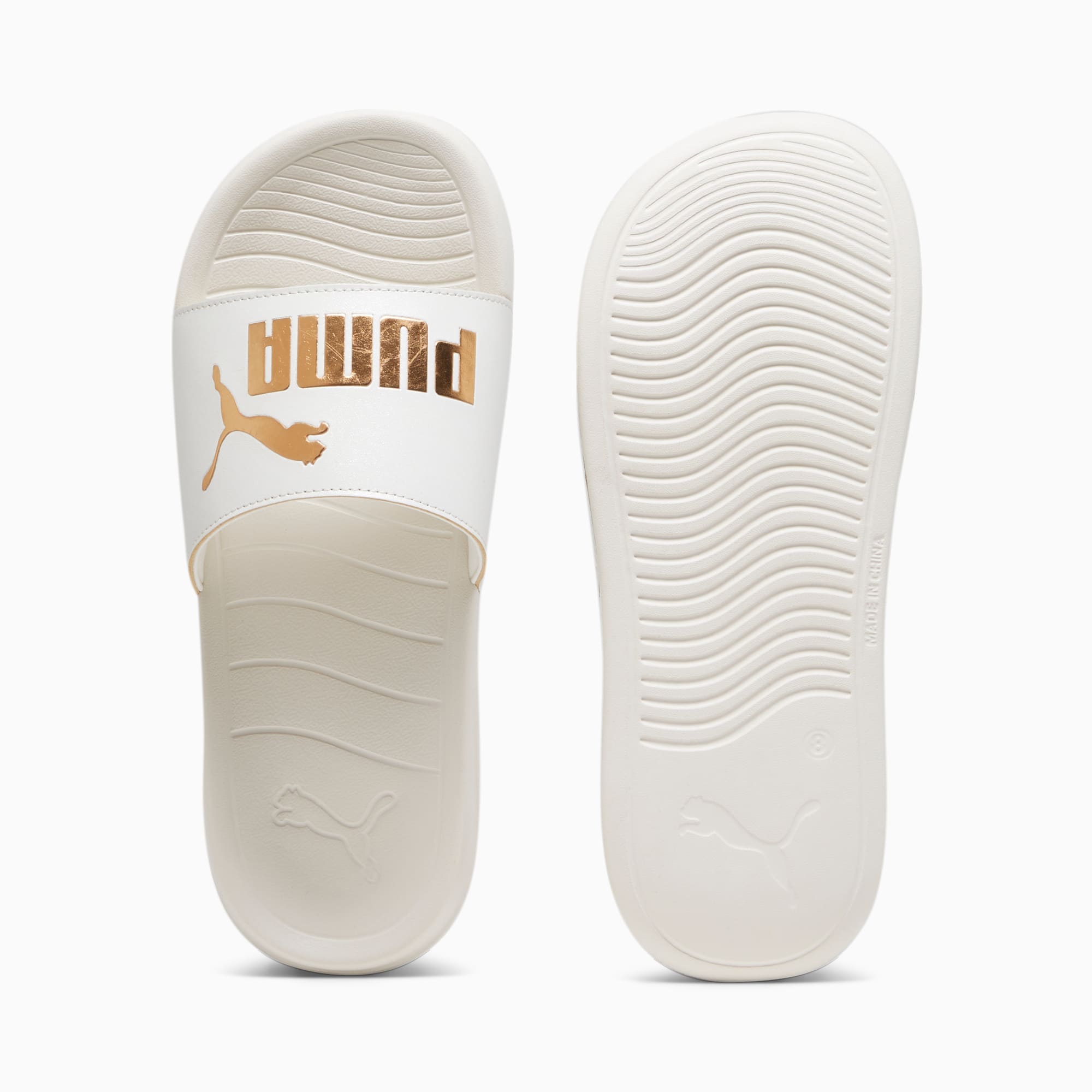Puma clear slides with confetti store