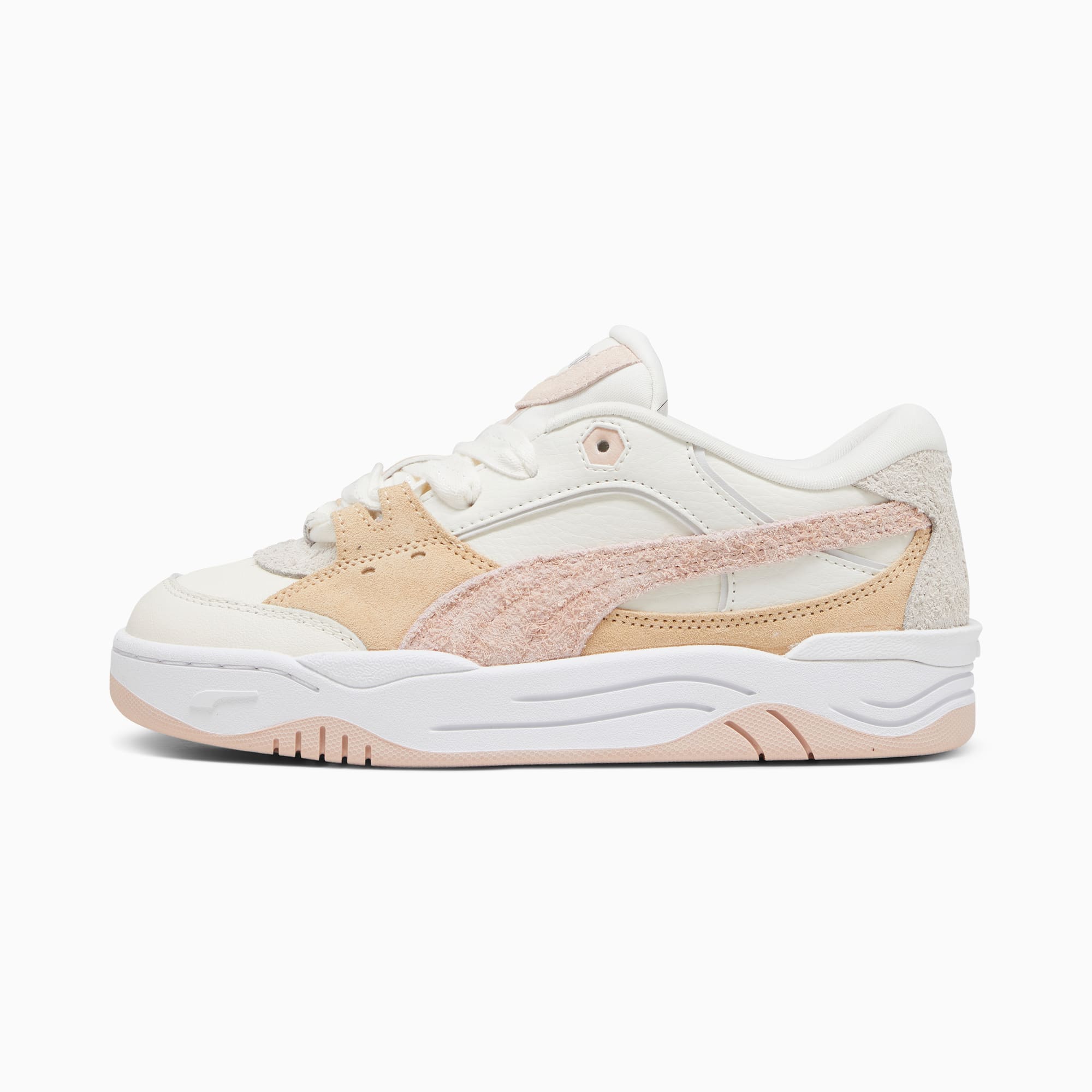 PUMA 180 sneakers in chalk and brown with rubber sole