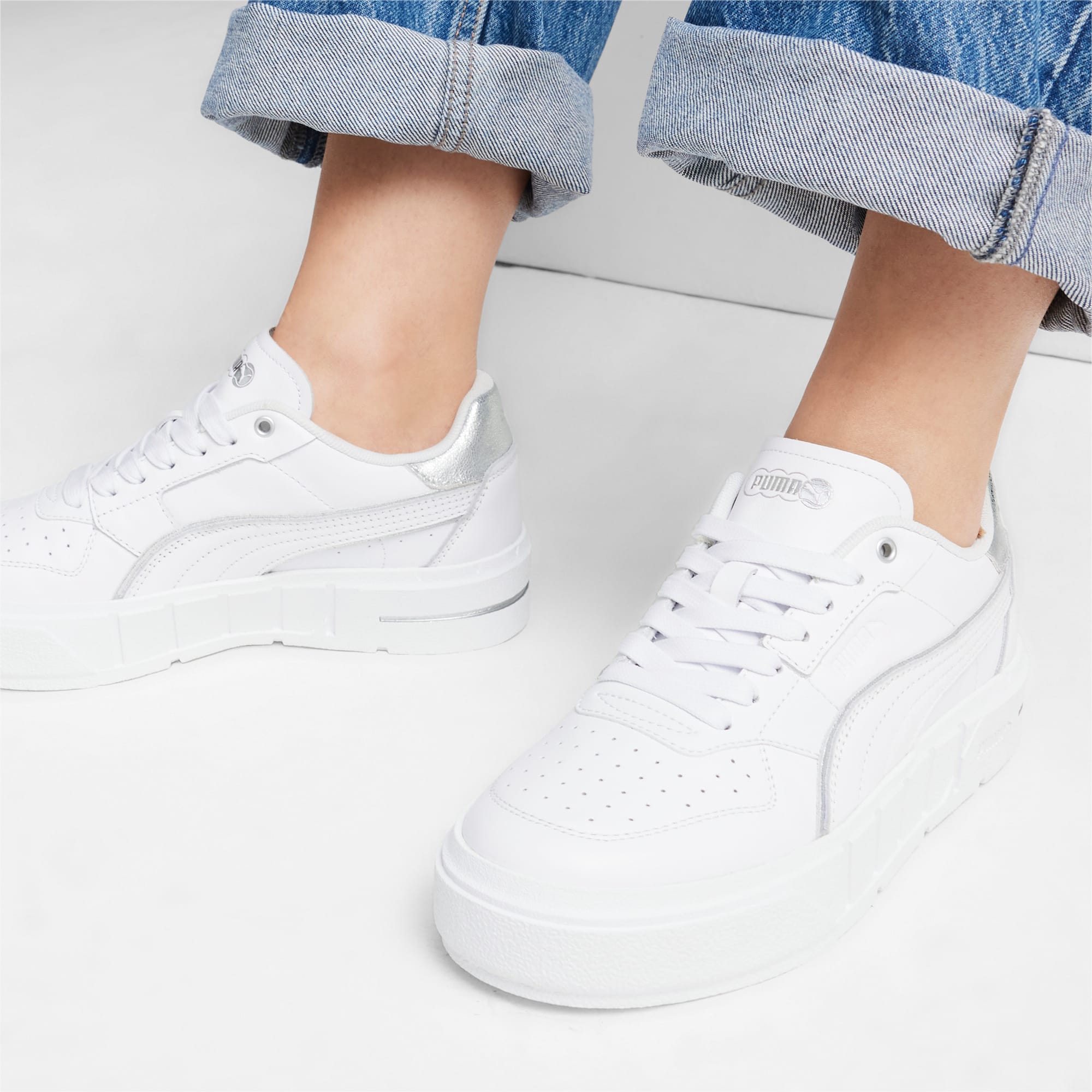 Puma silver high tops top