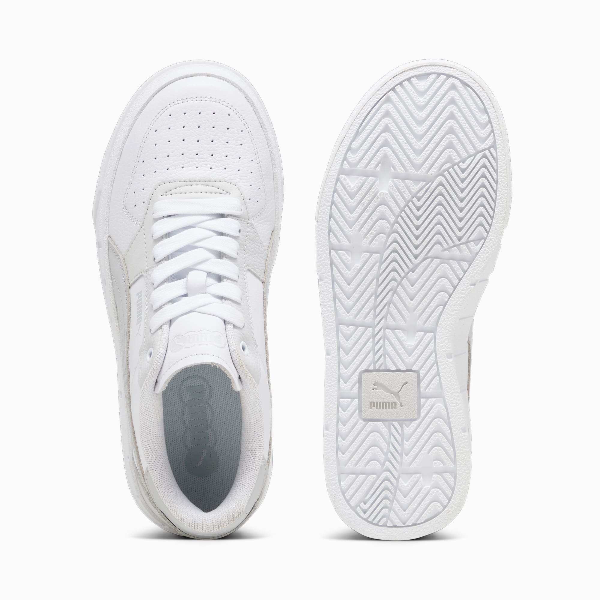 PUMA Cali Court Leather Women s Sneakers PUMA White Cool Light Gray PUMA Shop All Puma PUMA