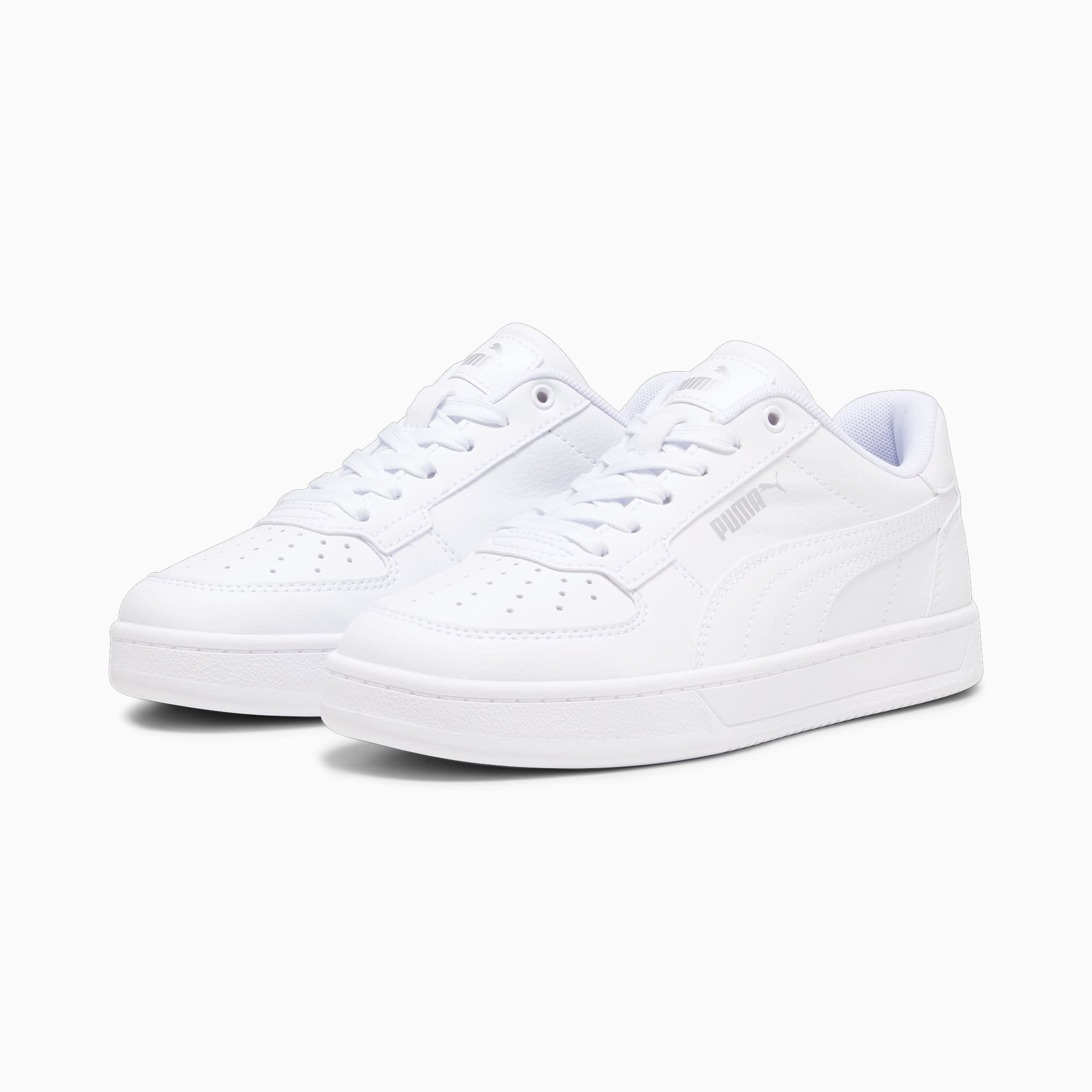 PUMA Caven 2.0 Youth Sneakers, PUMA White-PUMA Silver-PUMA Black, large