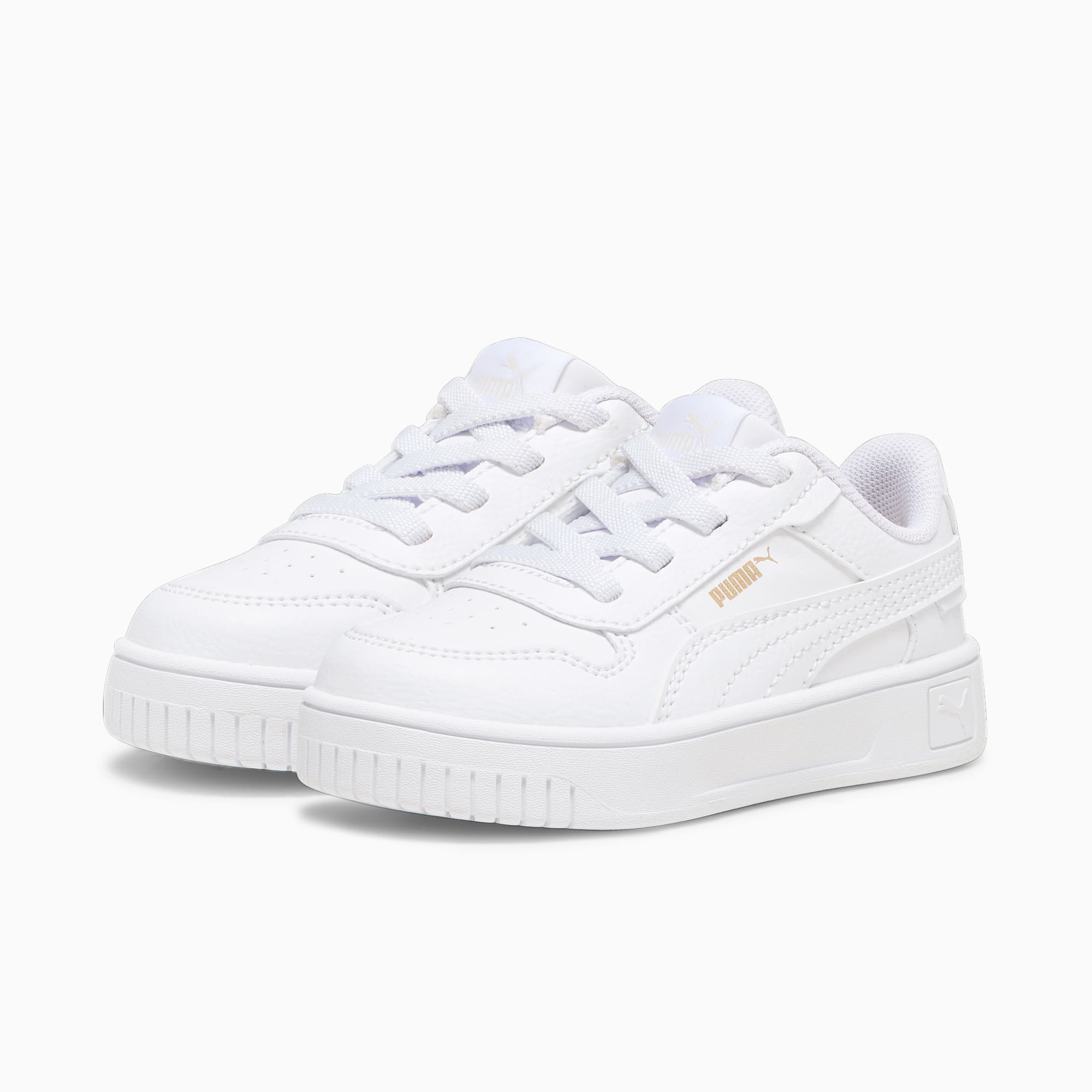 Carina Street Toddlers' Sneakers, PUMA White-PUMA White-PUMA Gold, large