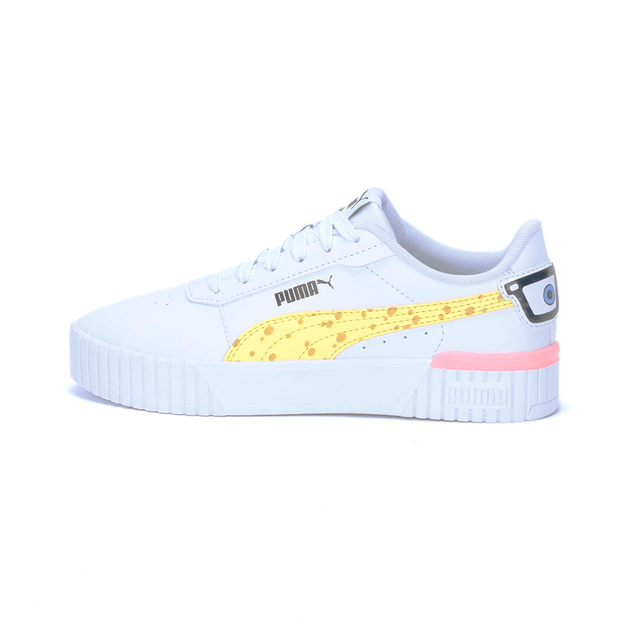 PUMA x SPONGEBOB SQUAREPANTS Carina 2.0 Sneakers - Youth 8-16 years | White-Lemon Meringue-PUMA Black-Peach Smoothie PUMA Shoes | PUMA