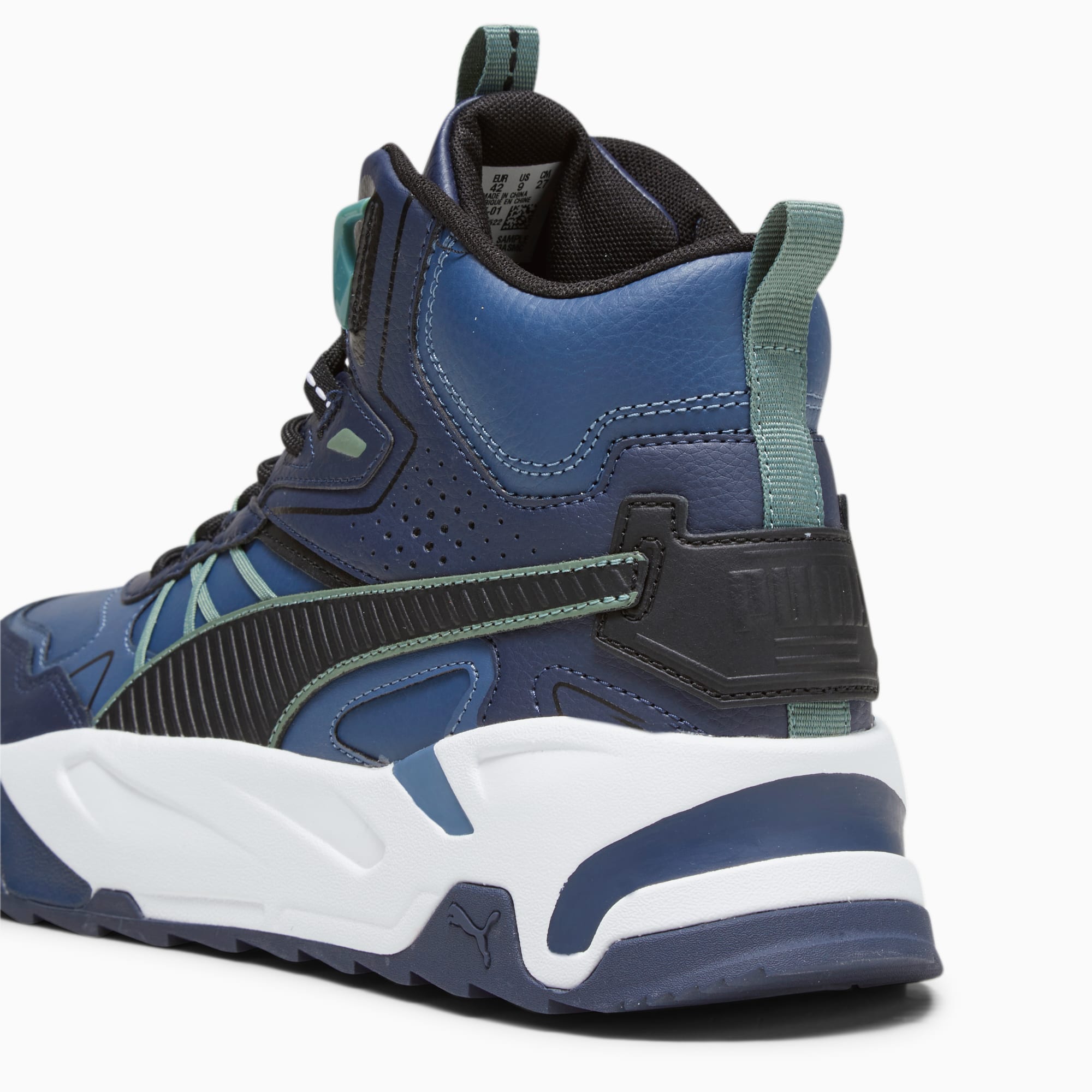 Sneaker Trinity Mid Hybrid in pelle da uomo black PUMA