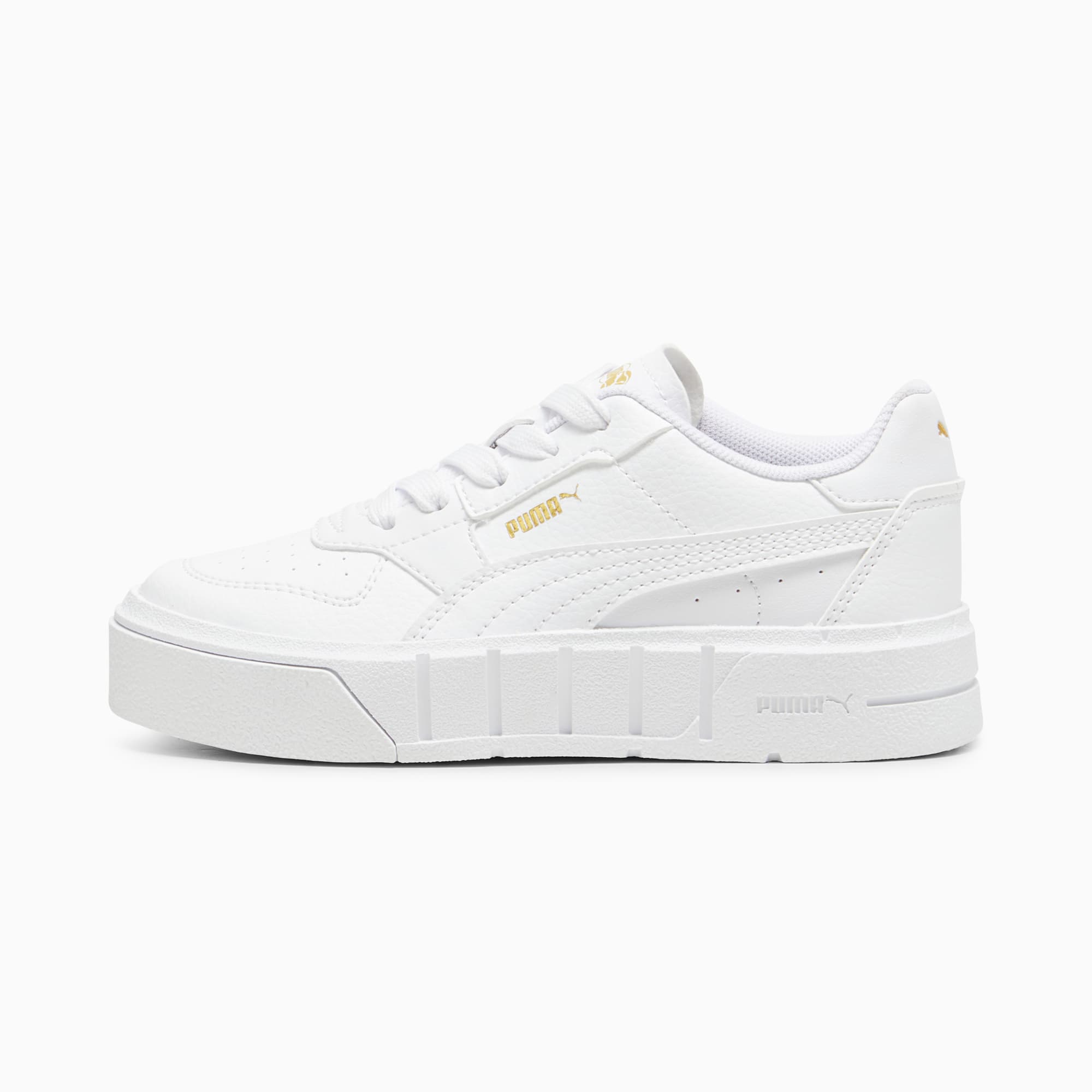 Cali Court Leather Sneakers Girls 4 8 years PUMA White PUMA Gold PUMA Cali PUMA