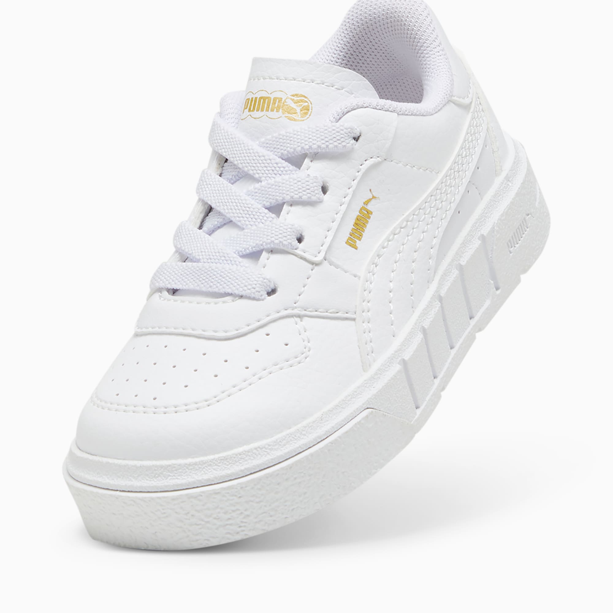 Cali Court Leather Sneakers Girls 0 4 years PUMA White PUMA Gold PUMA Cali PUMA