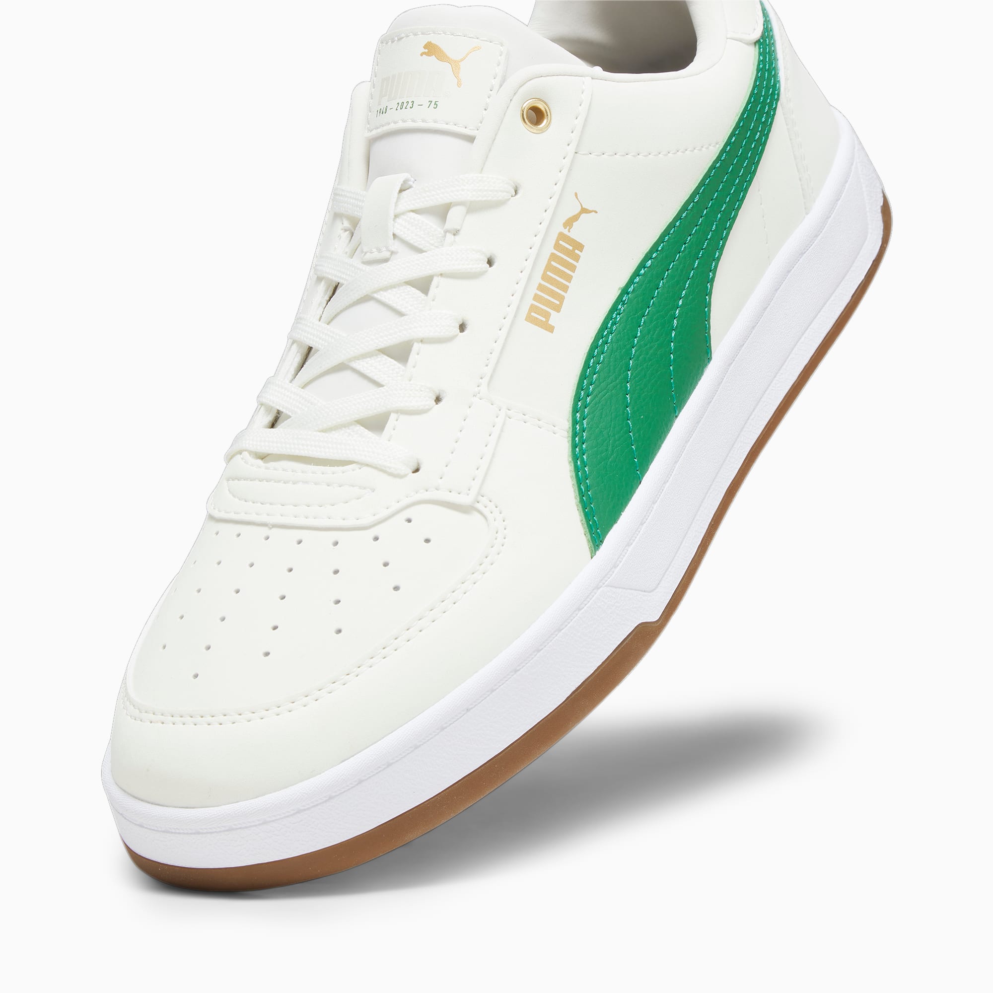 Puma white and green sneakers shop