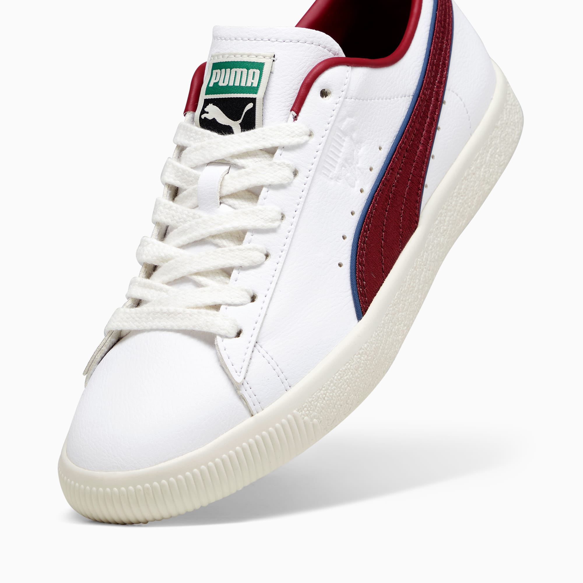 Puma clyde shoes hotsell red