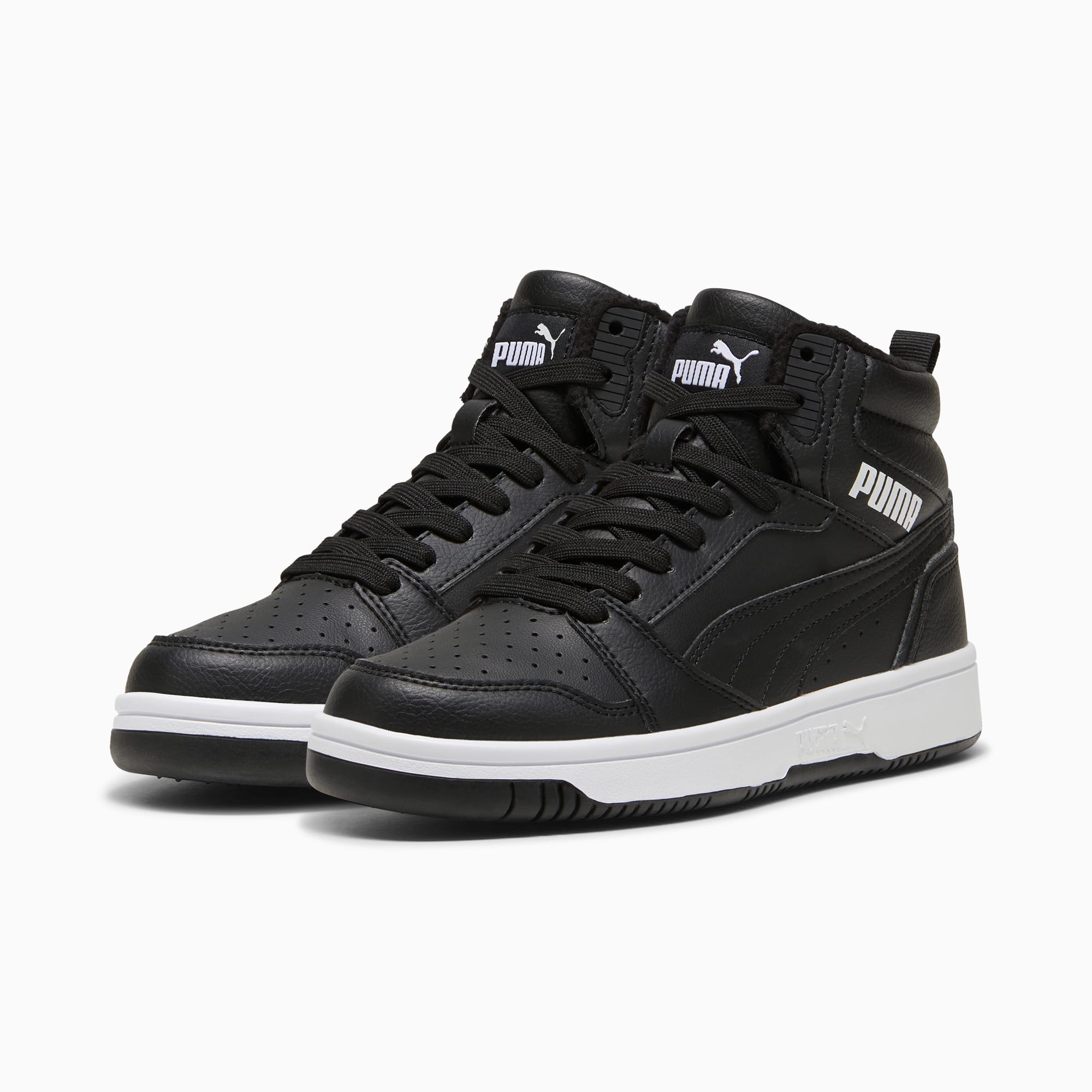 Puma Rebound WTR Youth Sneakers, PUMA Black-PUMA White, large