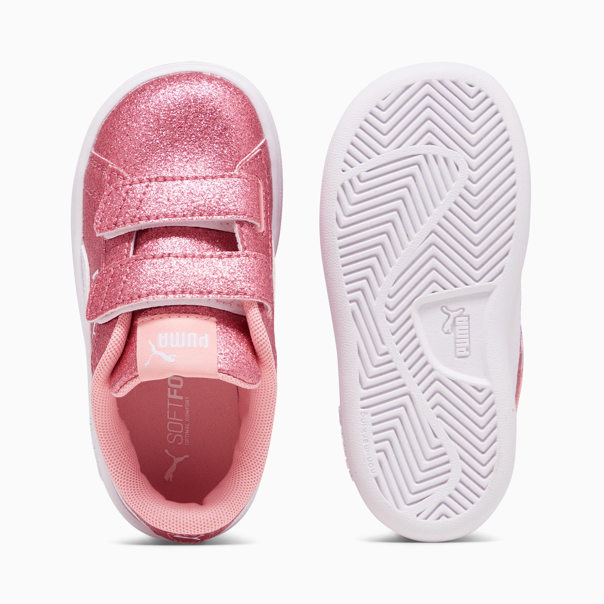 PUMA Smash 3.0 Glitz Glam Toddlers Sneakers PUMA