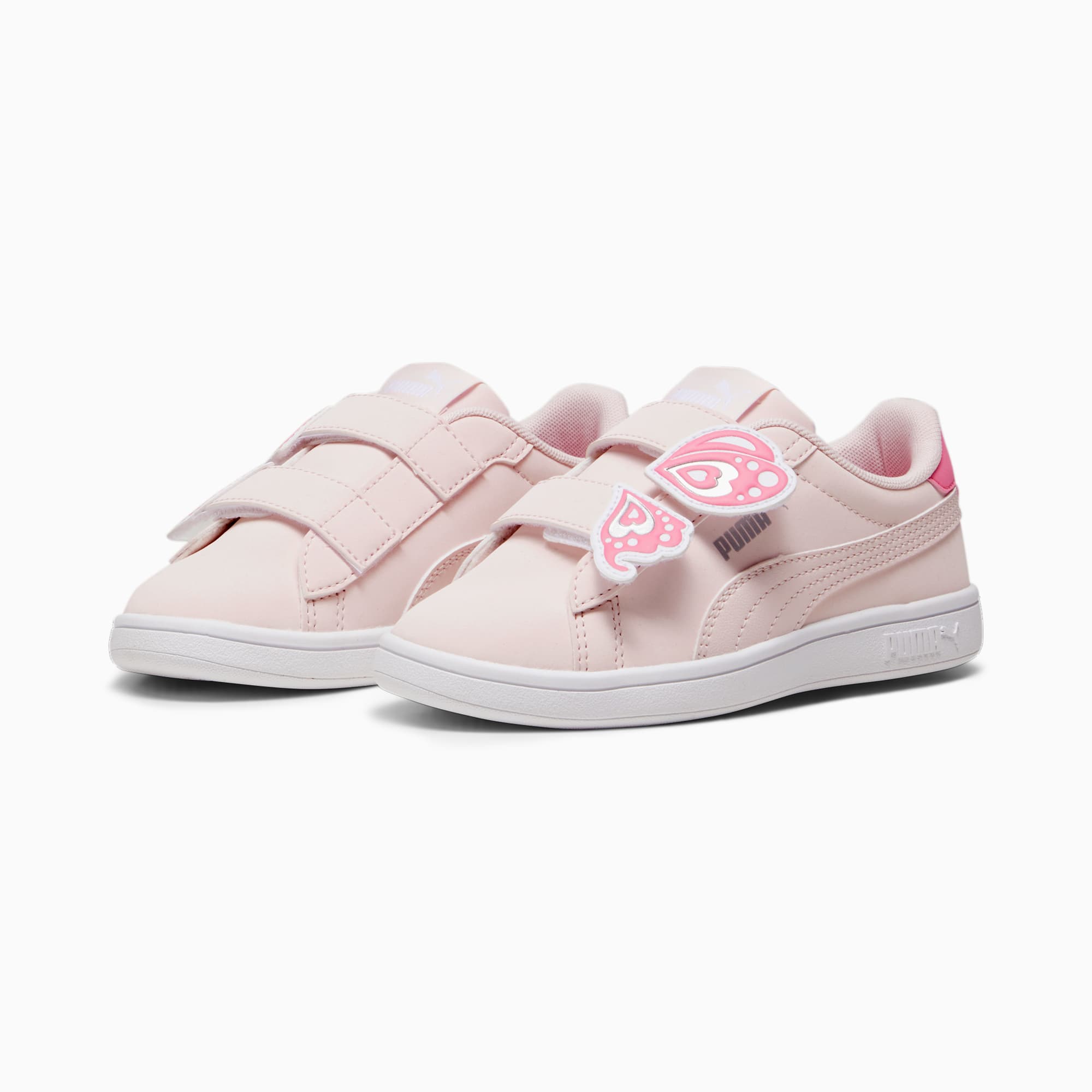 Baskets PUMA Smash 3.0 Butterfly Enfant, Frosty Pink-Strawberry Burst-PUMA White-PUMA Silver, large