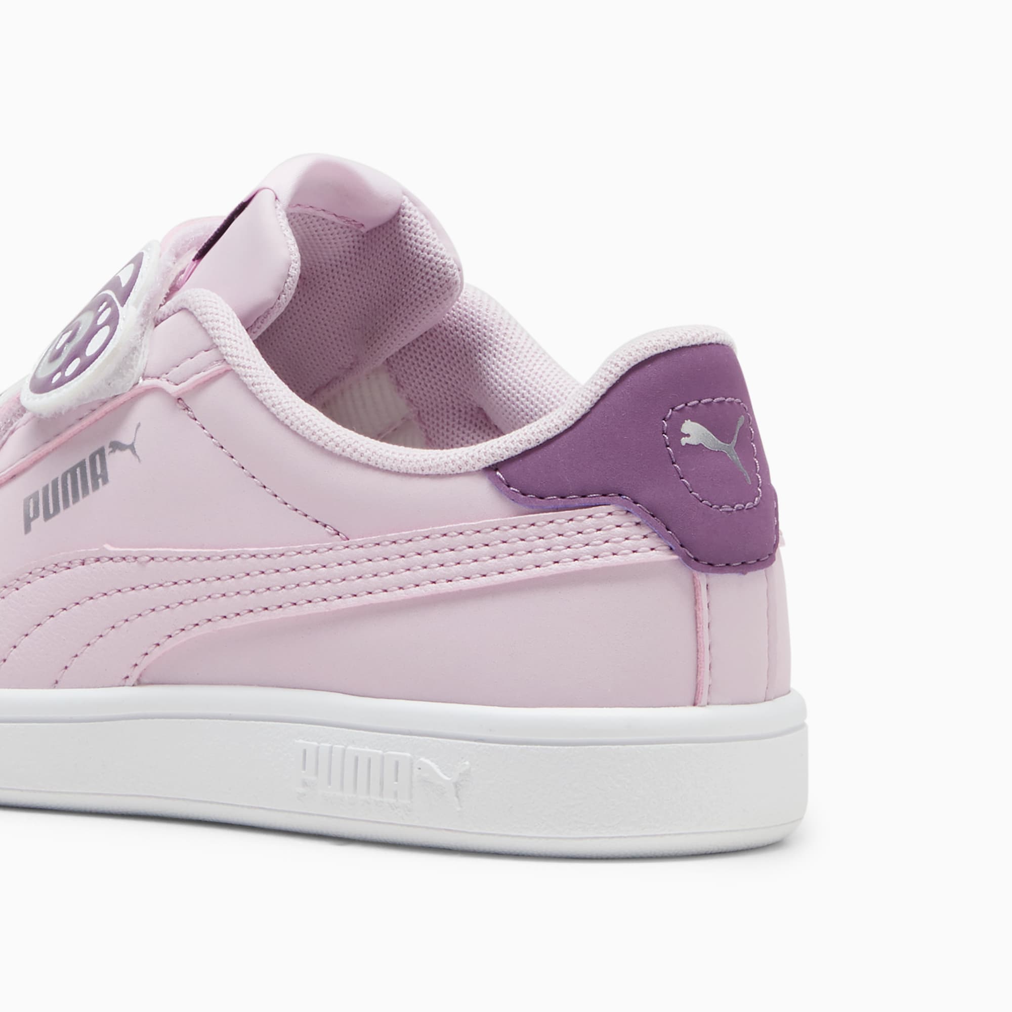  PUMA Smash 3.0 Butterfly Hook and Loop Sneaker, Frosty  Pink-Strawberry Burst White Silver, 10.5 US Unisex Little Kid