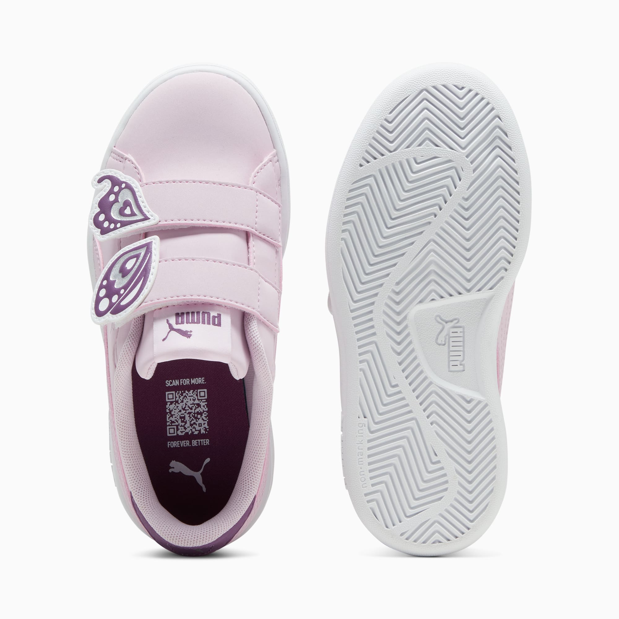 Zapatillas Niña Smash v2 Butterfly AC PUMA