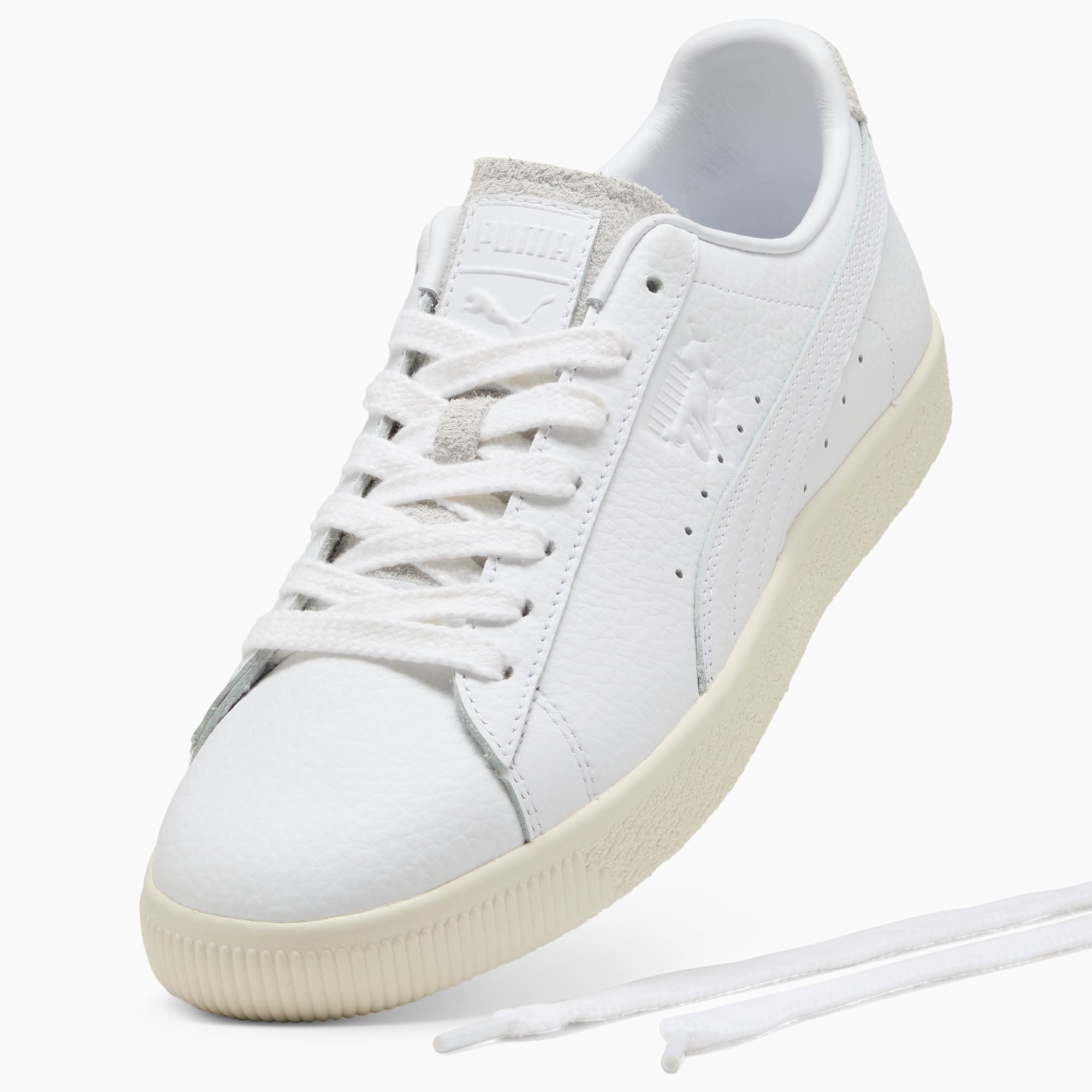 スニーカー ^PUMA^ Puma LMC Clyde White Ivory 396956-01 PUMA X LMC Clyde Lost Management Cities White-Frosted men's