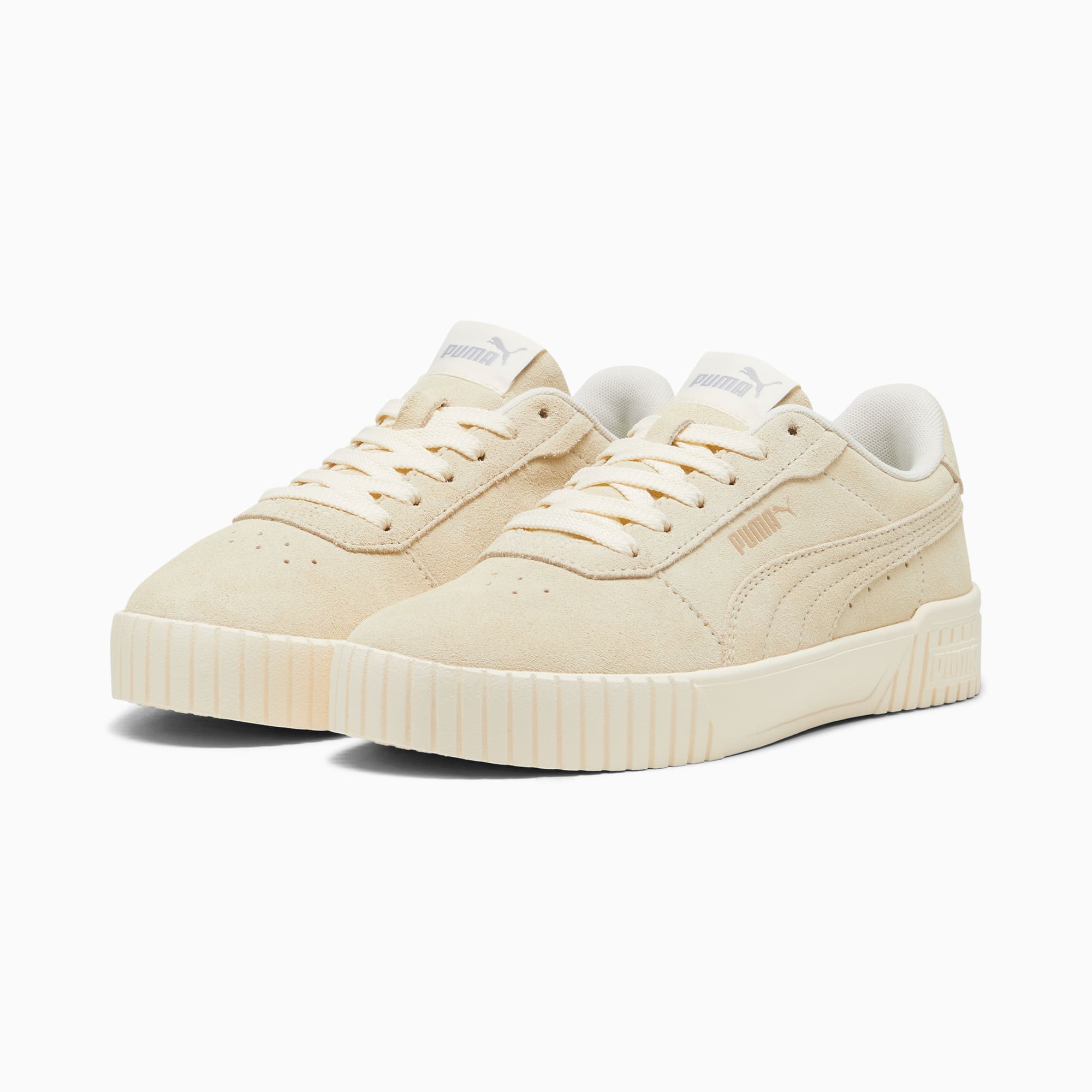 Beige puma sneakers clearance