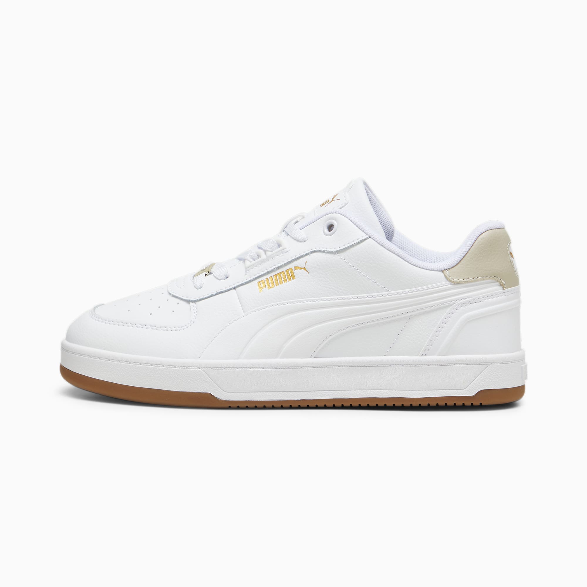 Puma gold and white sneakers hotsell