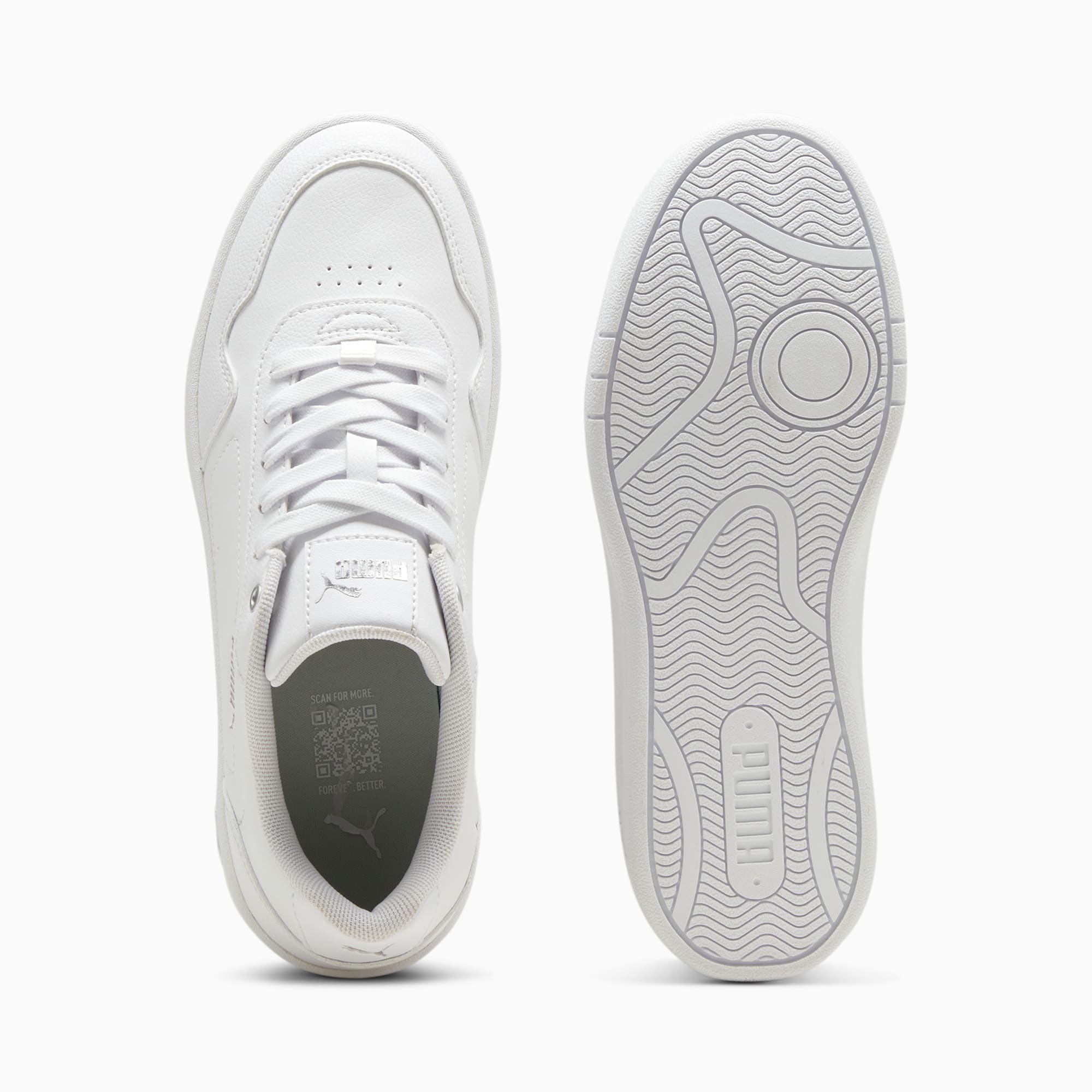 Court Classy Women s Sneakers PUMA White PUMA Silver PUMA Shoes PUMA