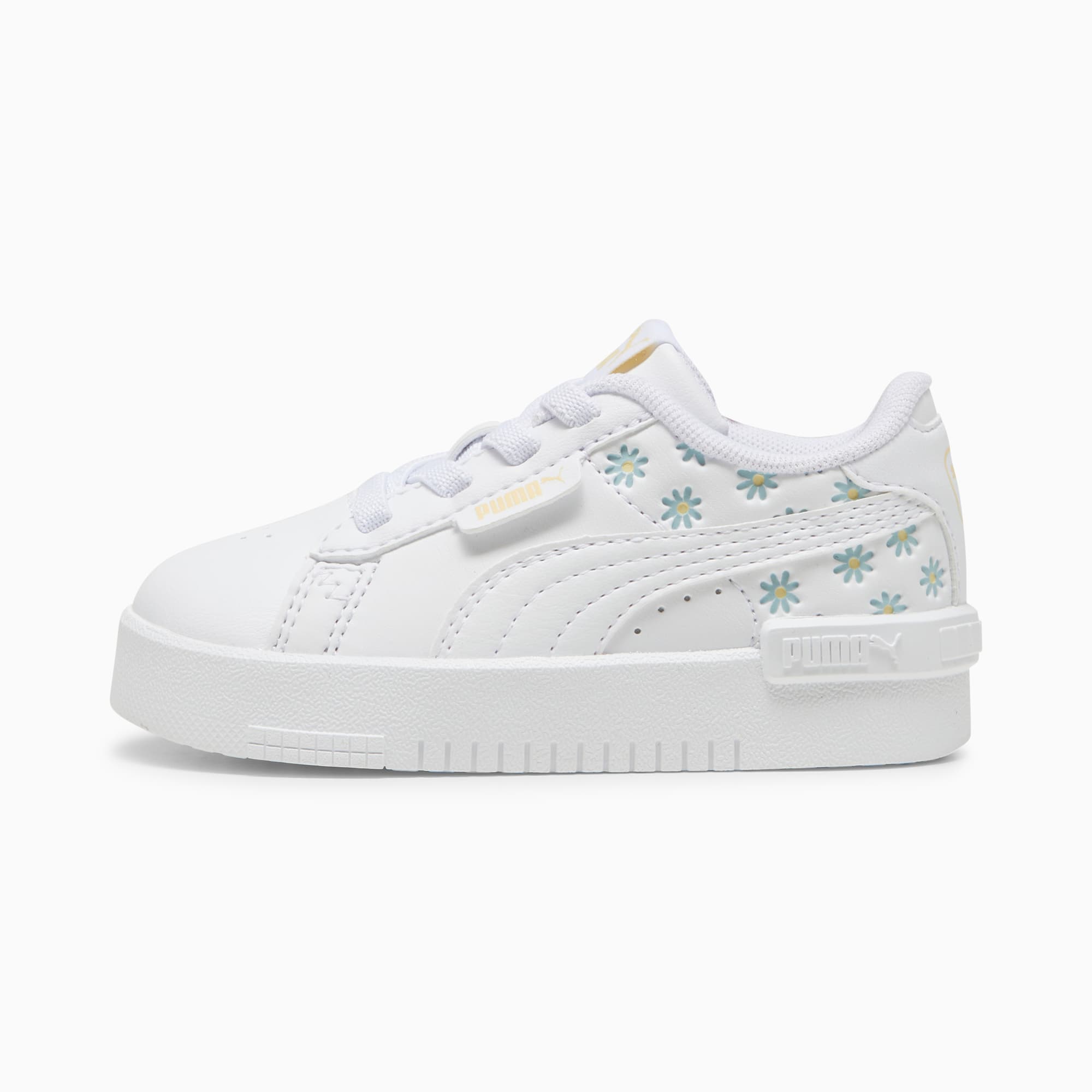 Toddler white puma sneakers top