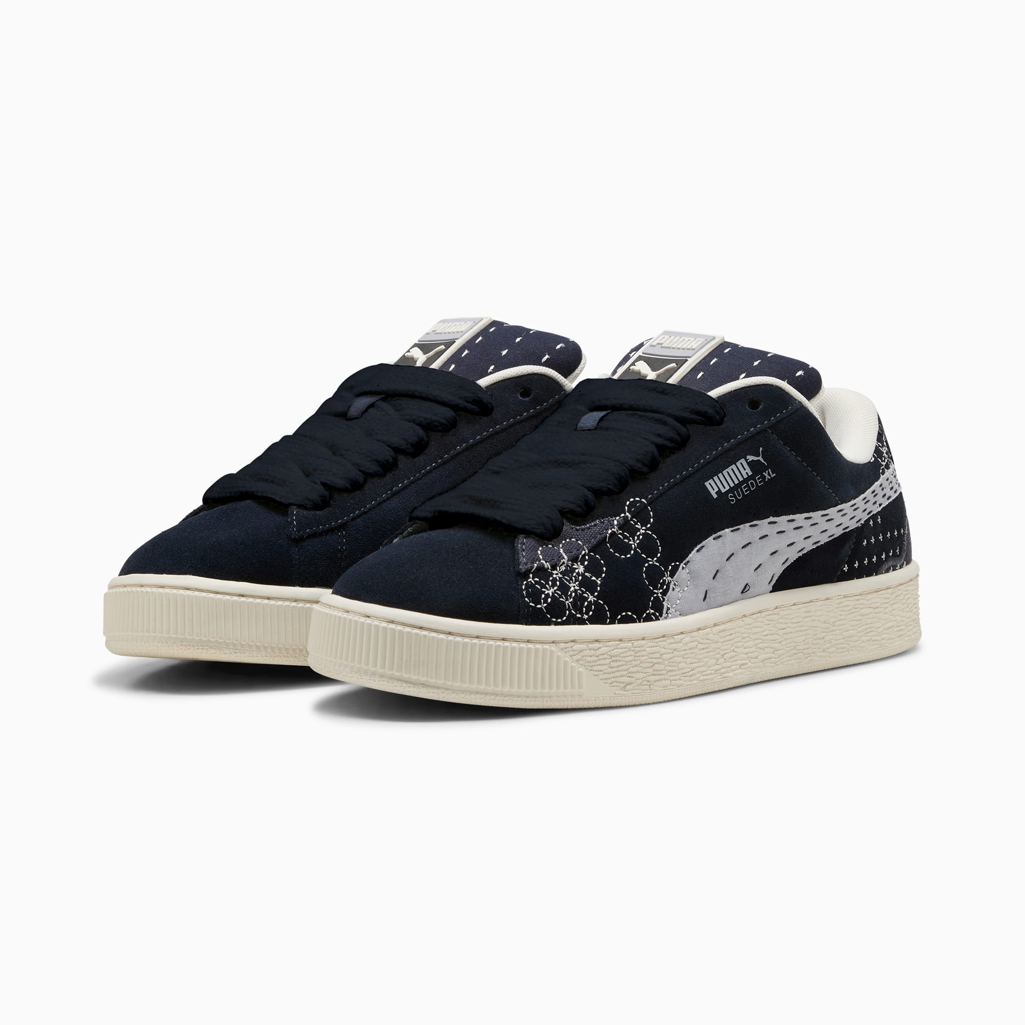 Gray puma cheap suede