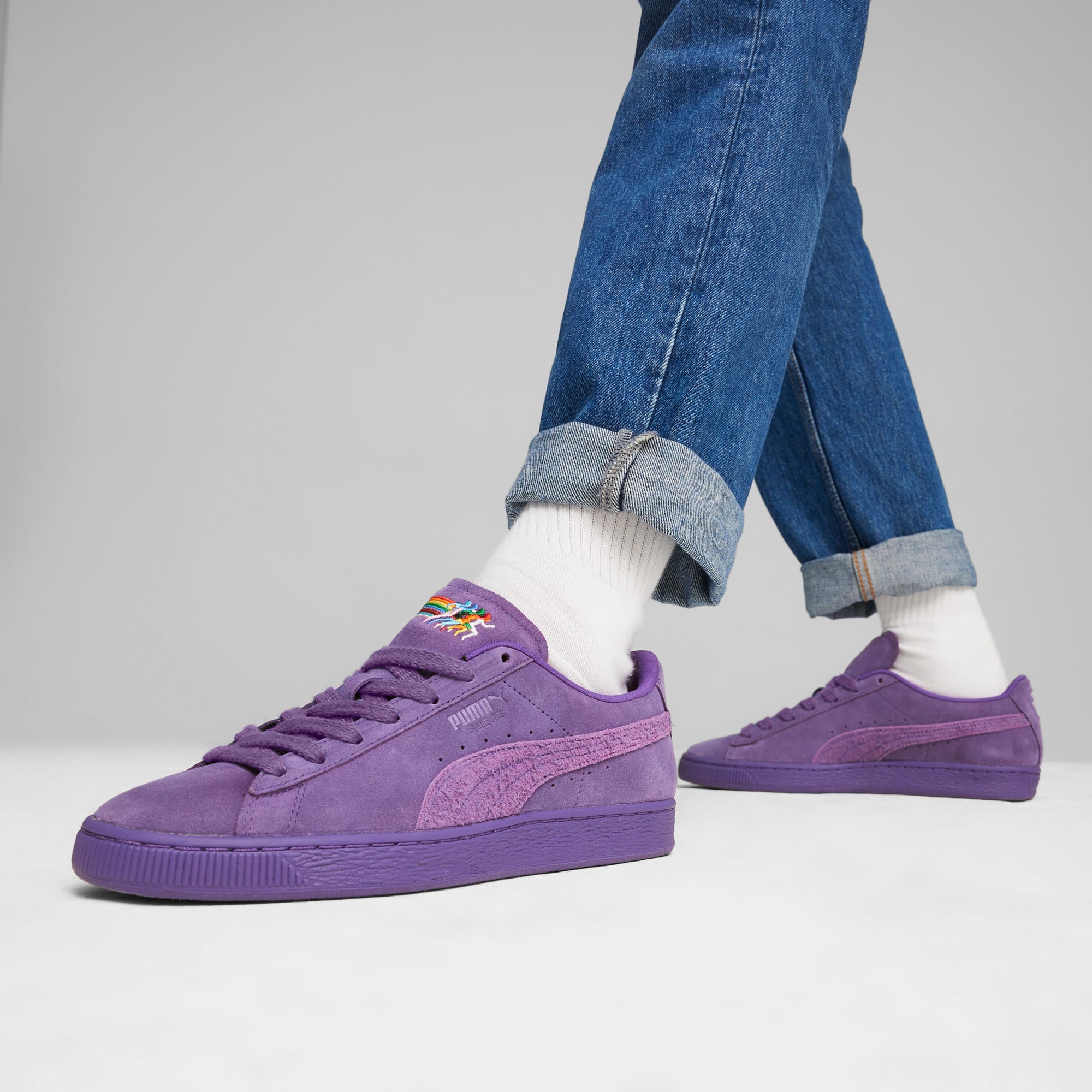 LOVE MARATHON Suede Sneakers