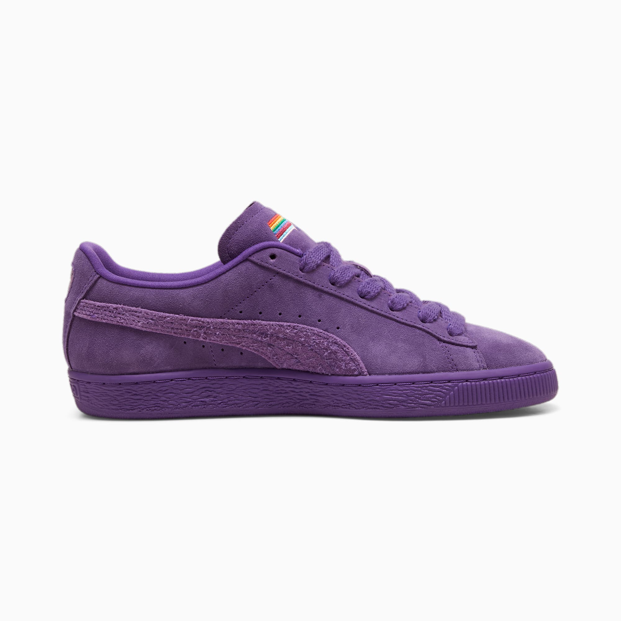 Monnalisa logo-appliqué suede sneakers - Purple