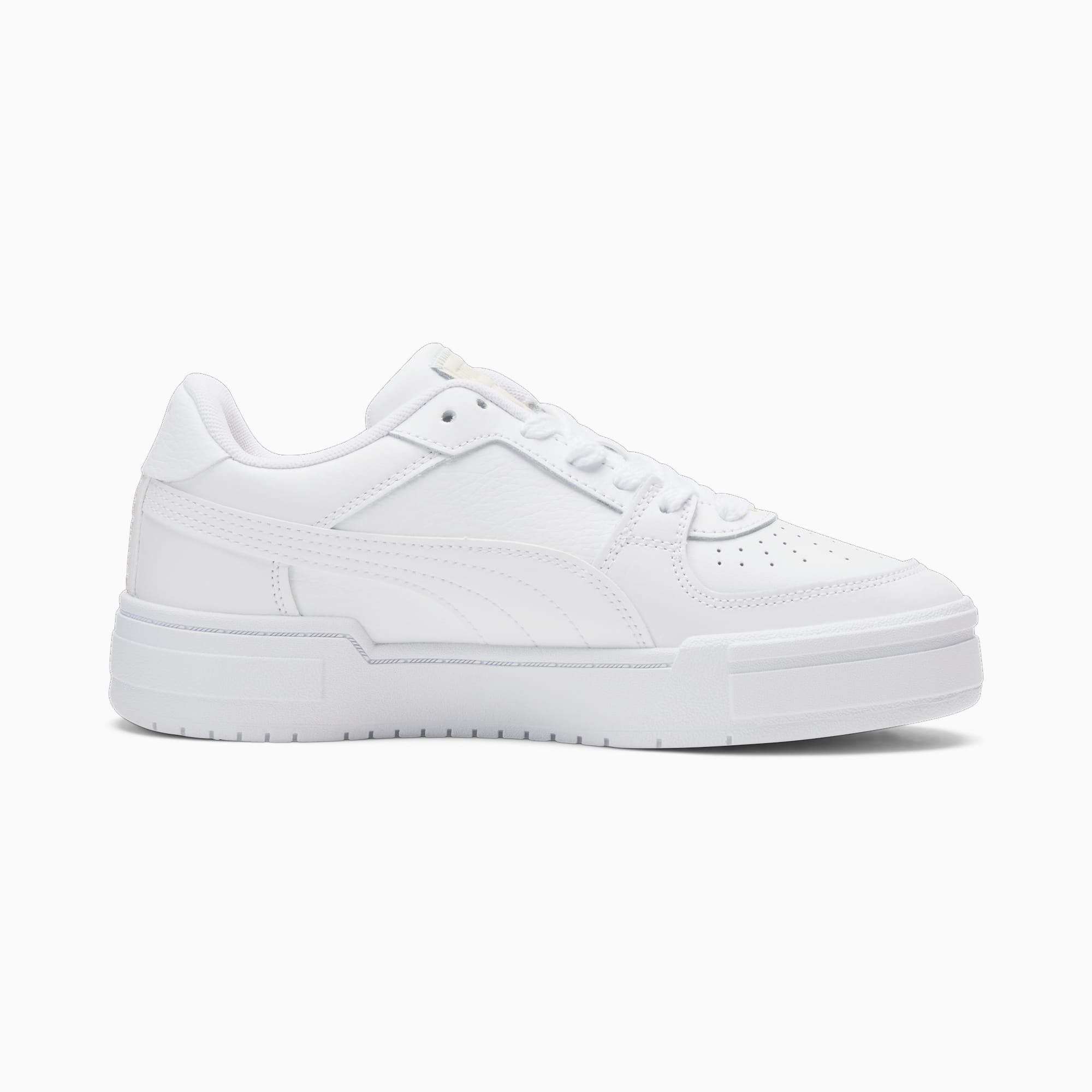 Puma suede platforms in white cheap with embroidery