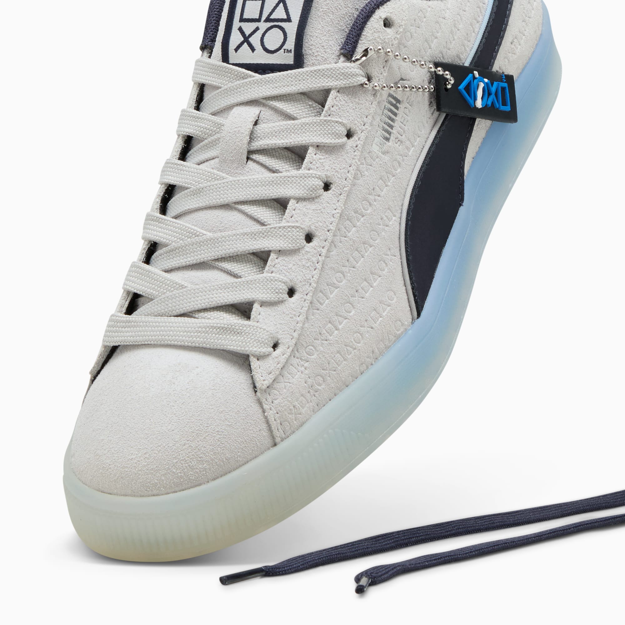 Puma grey suede sneakers hot sale