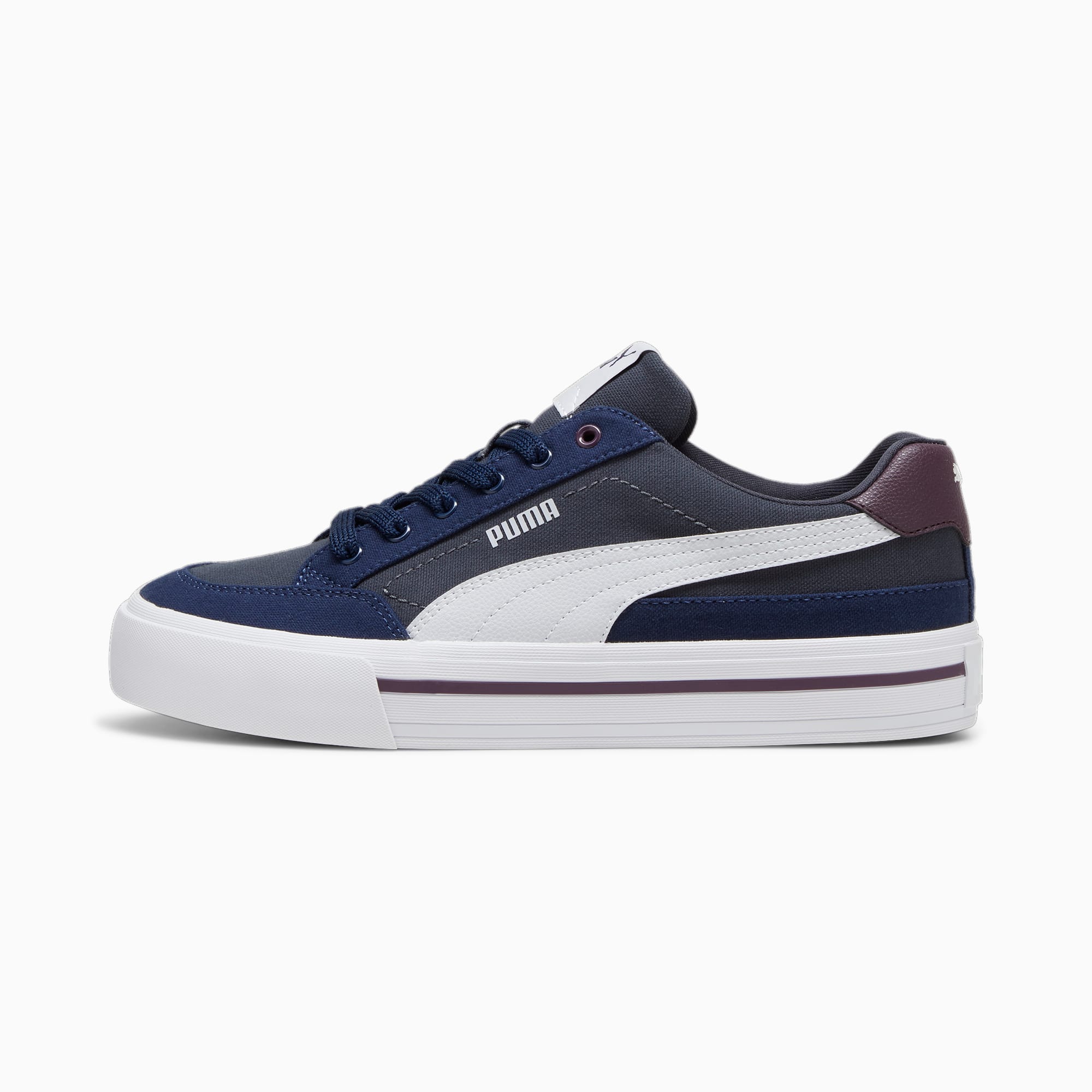 Court Classic Vulcanised Formstrip Unisex Sneakers, Strong Gray-Silver Mist-Club Navy, large-SEA