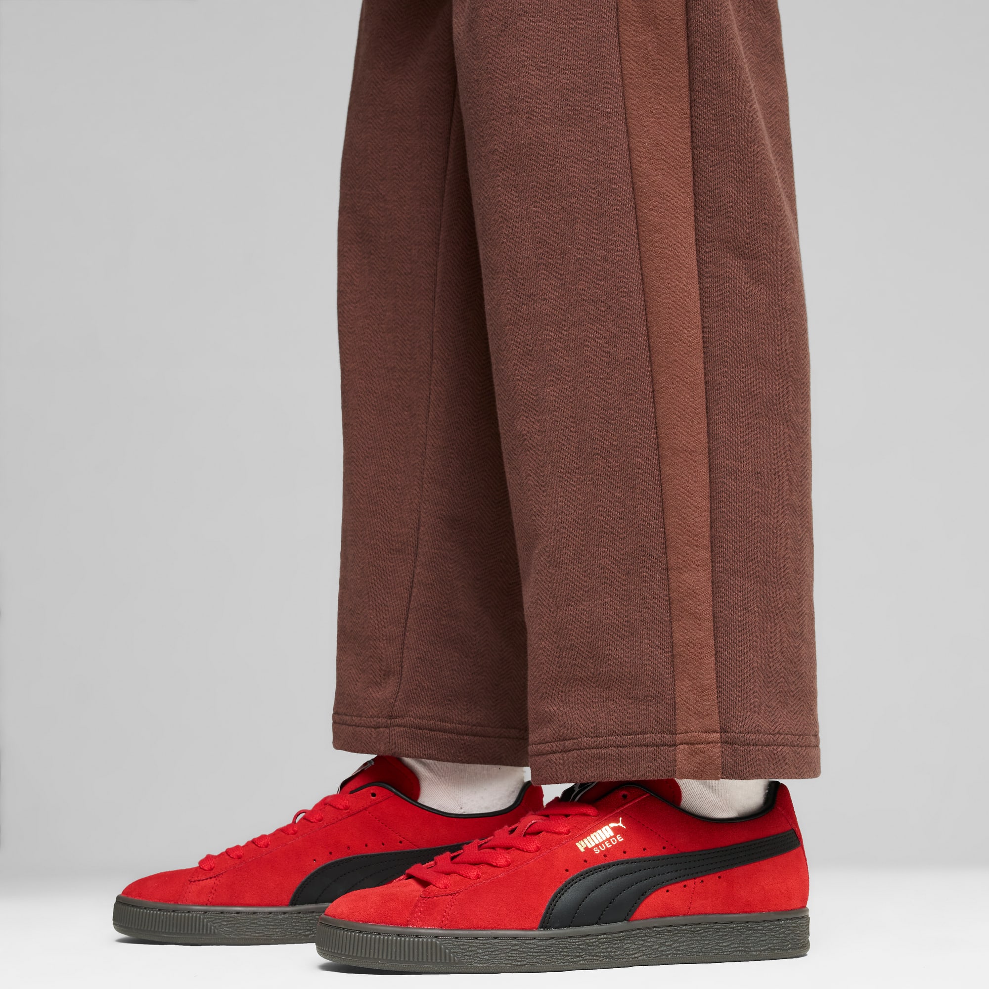 Puma suede red gum sole clearance