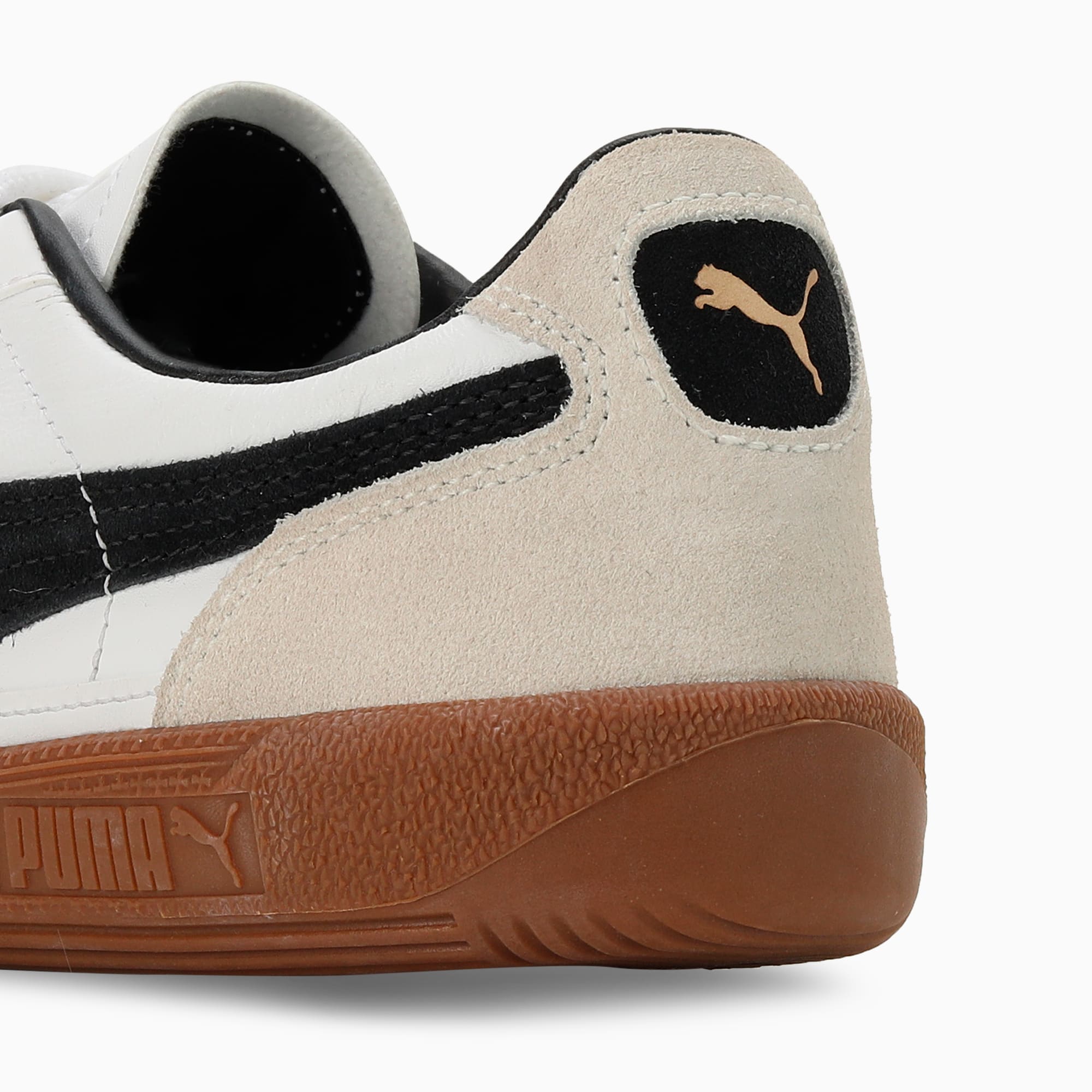 Palermo Lth Unisex Sneakers - PUMA White-Vapor Gray-Gum