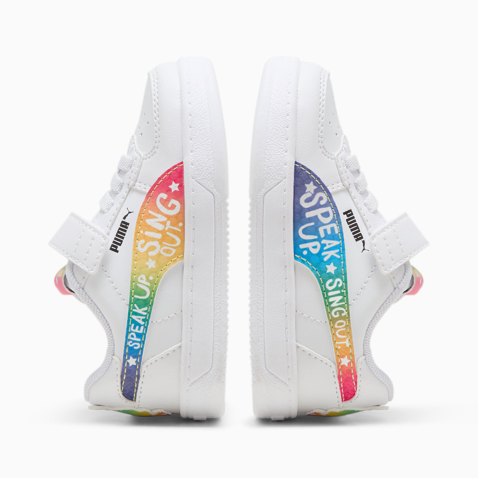 Zapatillas PUMA x TROLLS Caven 2.0 para bebés, PUMA White-Active Red-Ravish, large