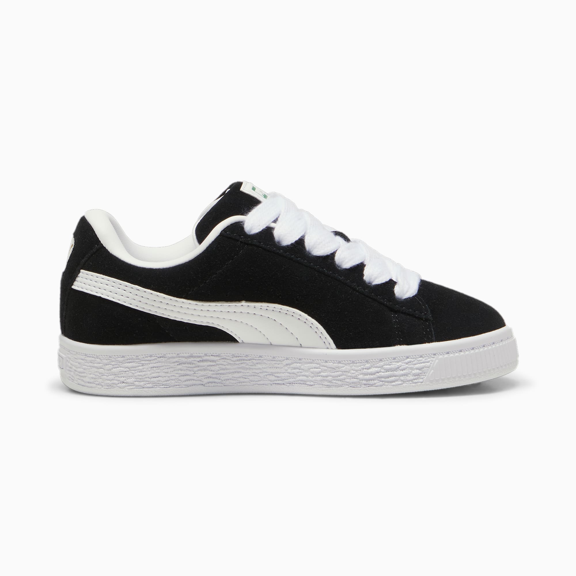 Junior Puma Suede Trainer - Black / White, 396577_02