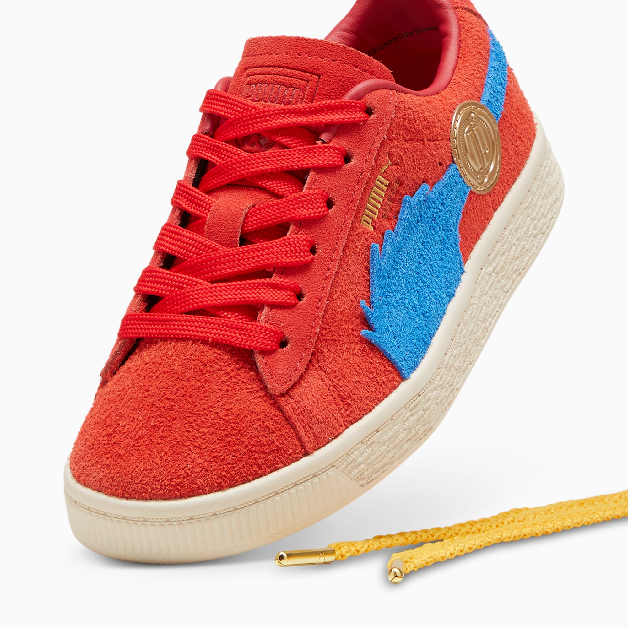 Puma basket heart bambino hot sale arancione