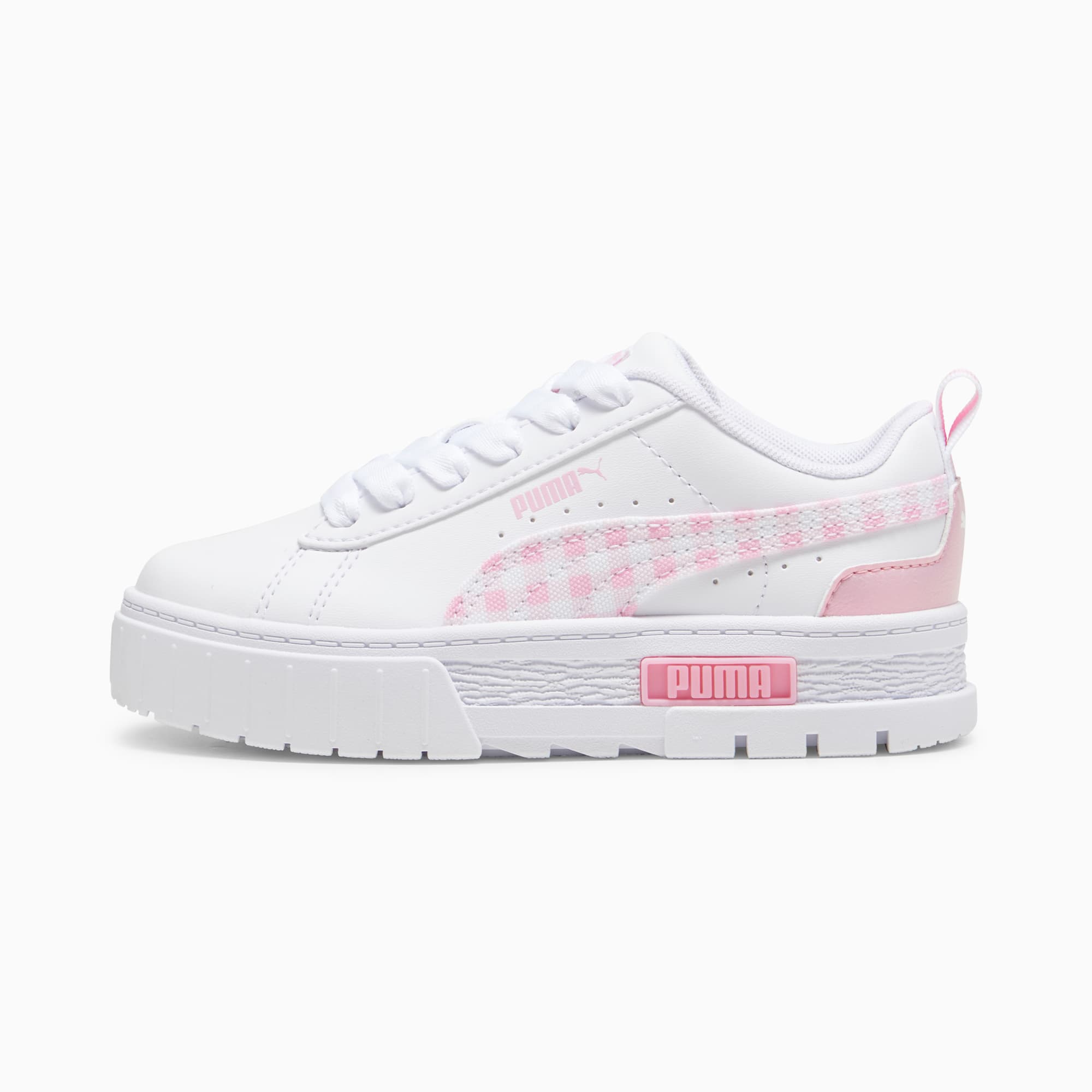 Mayze Gingham Cozy Sneakers Kids 4 8 years