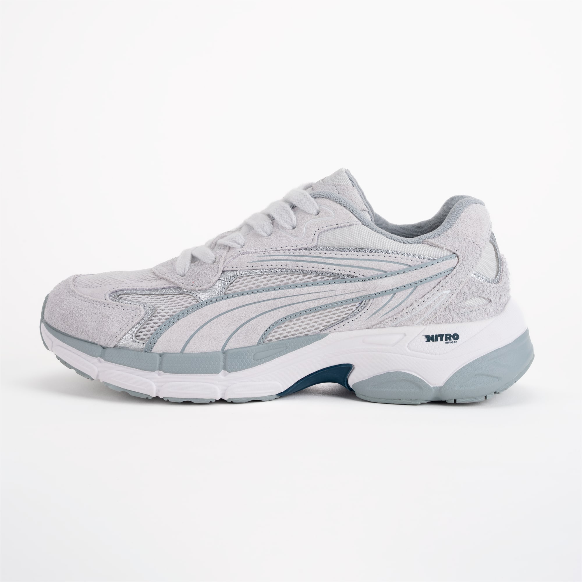 Teveris NITRO Metallic Sneakers Feather Gray Cool Mid Gray PUMA