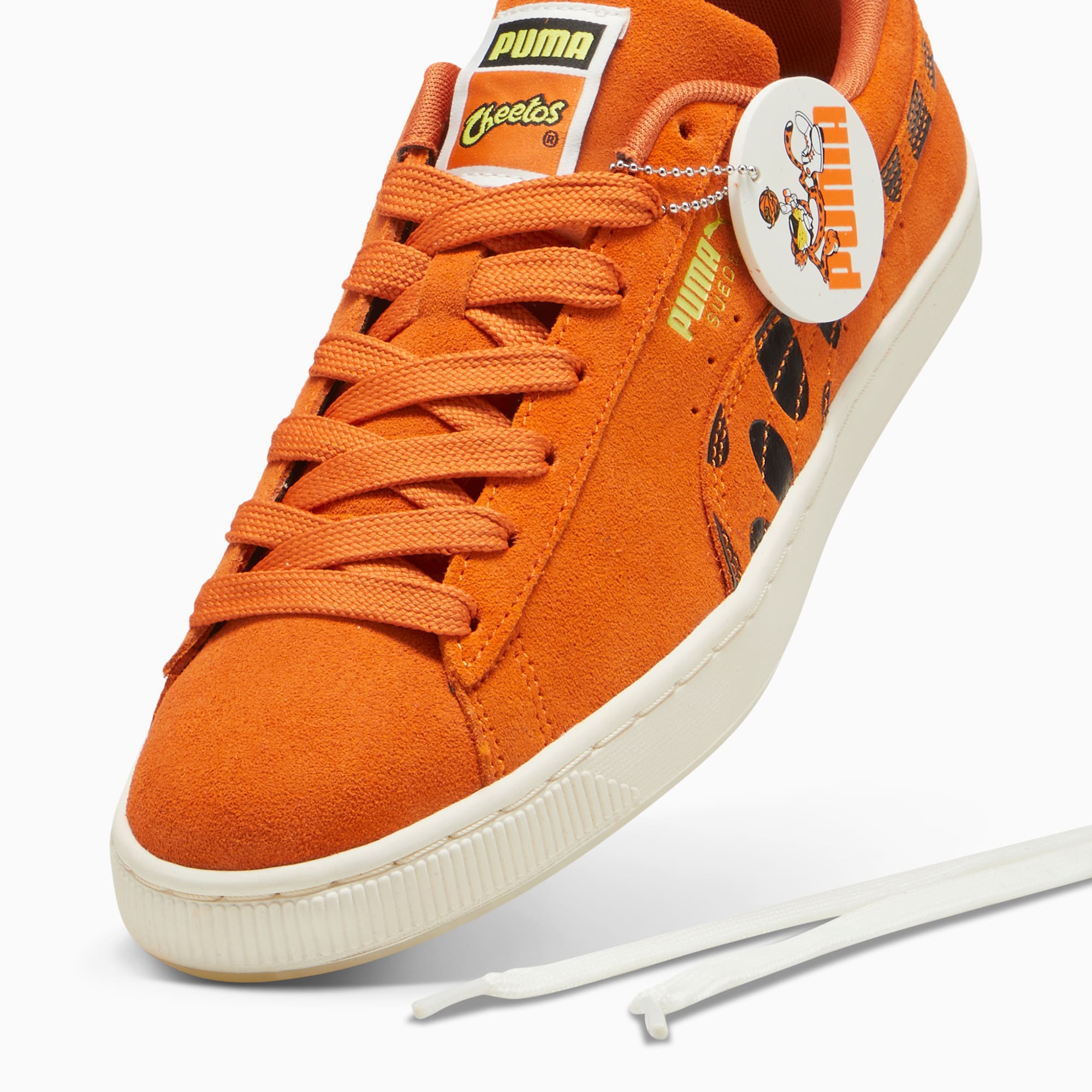 Orange suede online puma sneakers