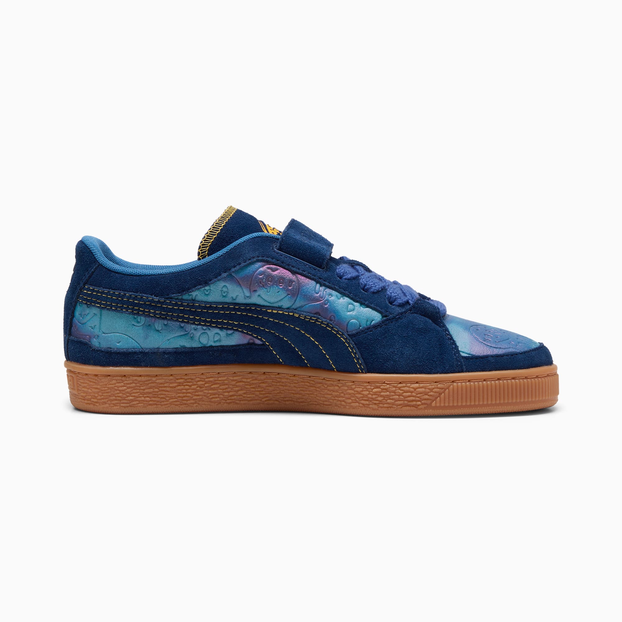Blue suede puma clyde hot sale