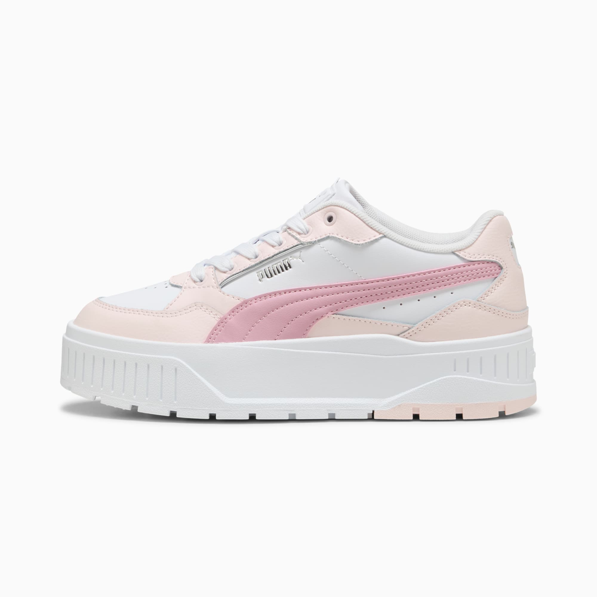 Karmen II Idol sneakers voor dames, PUMA White-Poised Pink-Jasmine Flower, large