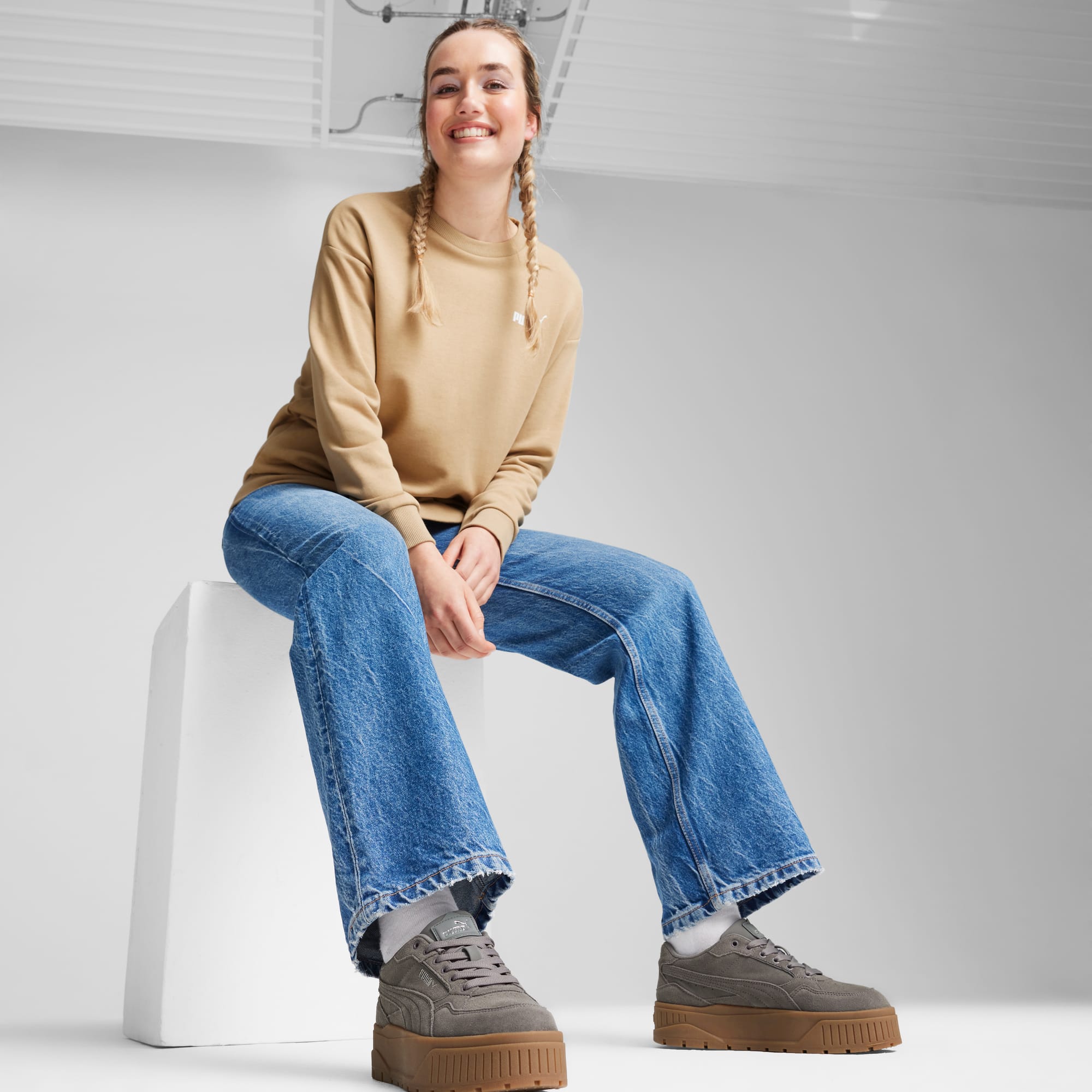 Puma women's soleil v2 suede patent sneaker online