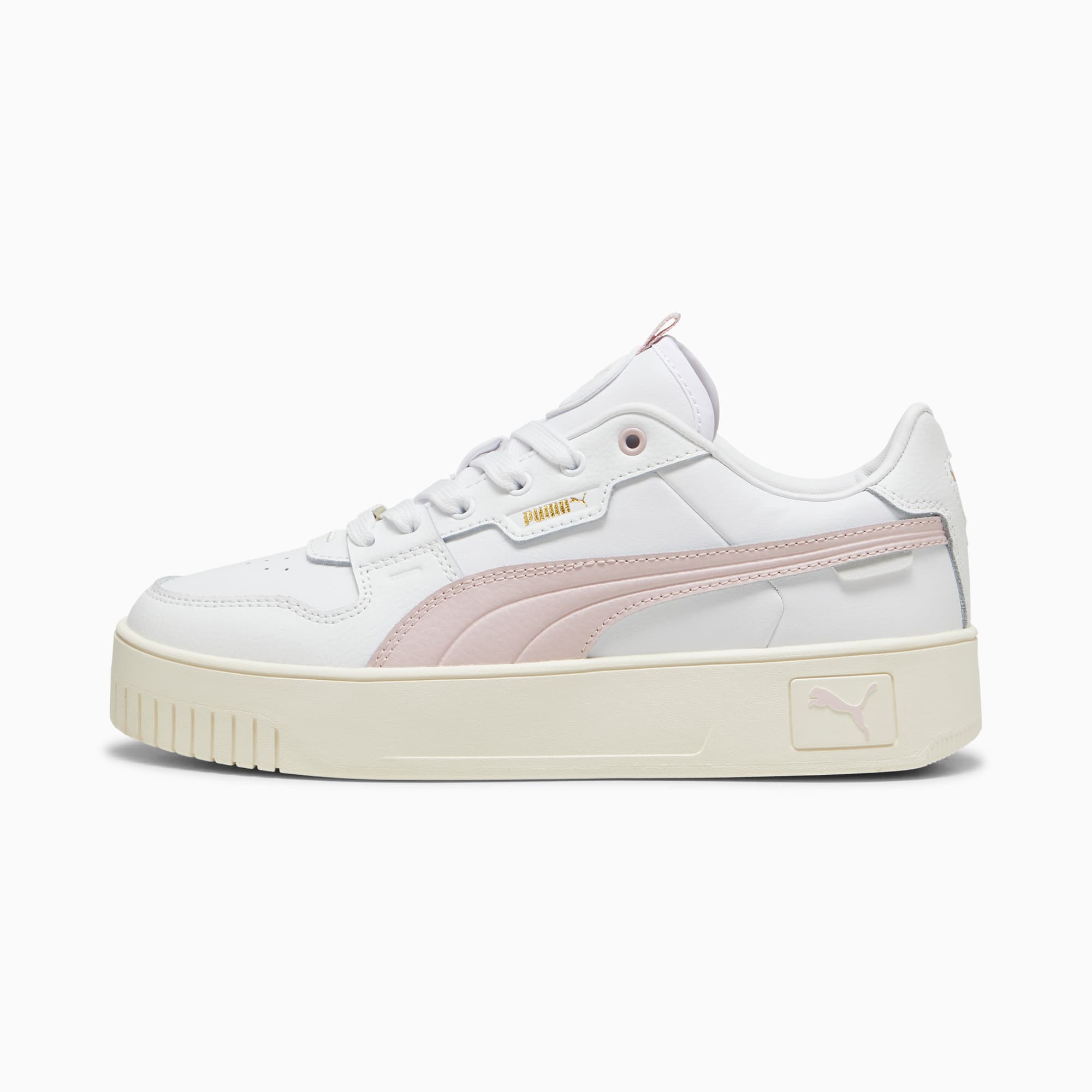 Carina Street Lux sneakers voor dames, PUMA White-Mauve Mist-PUMA Gold, large