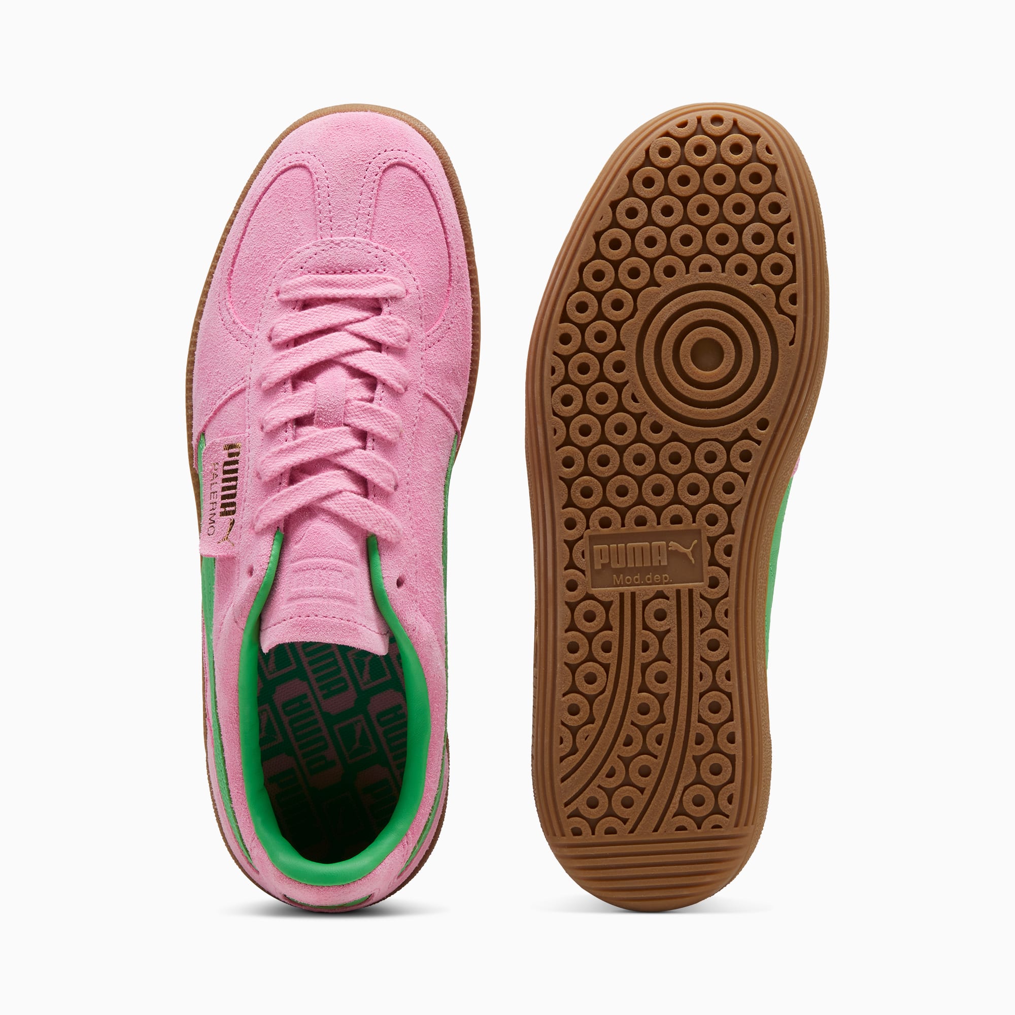 br Palermo Special Pink Delight PUMA Green Gum Shoes