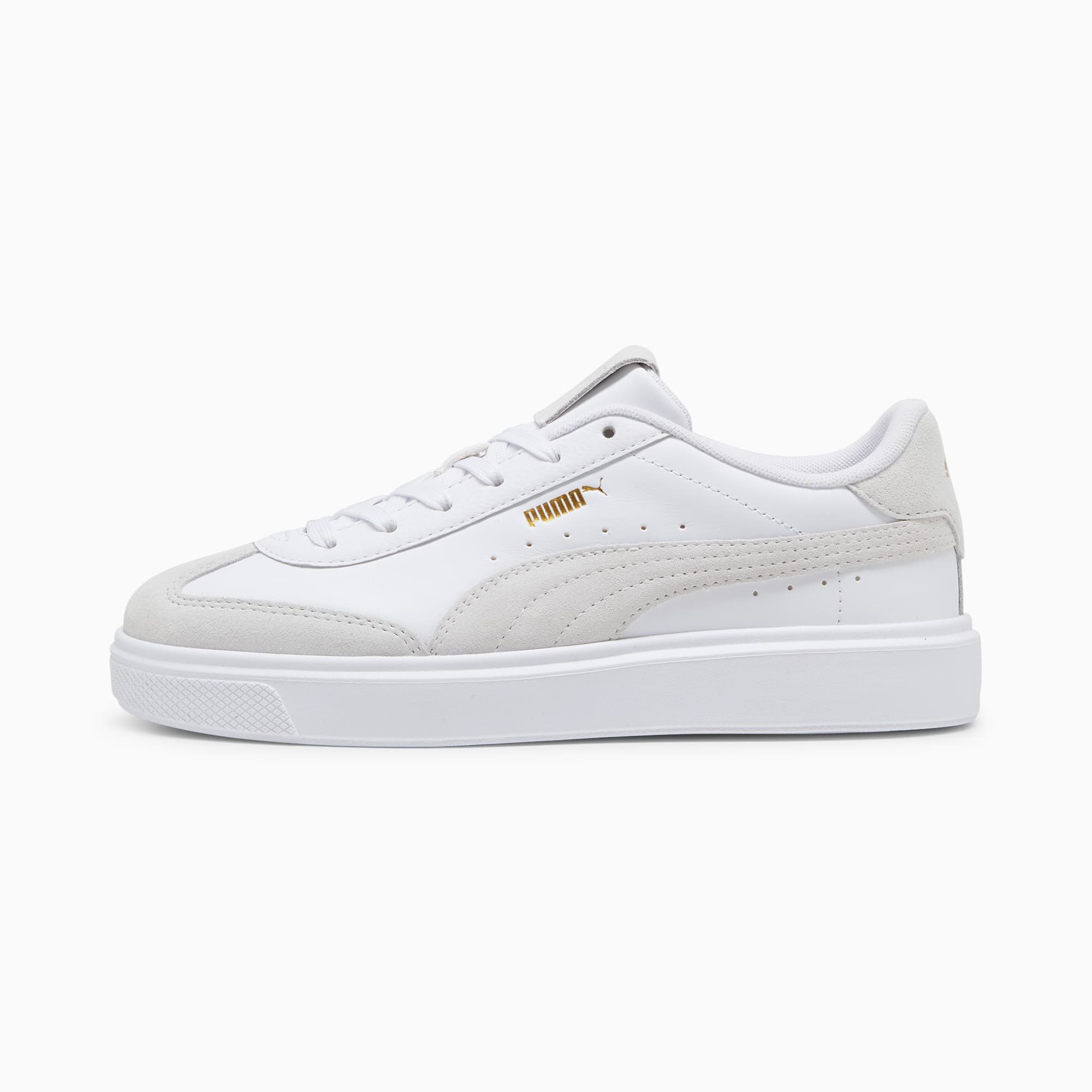Sneakers à bout en T Lajla Femme, PUMA White-Feather Gray, large