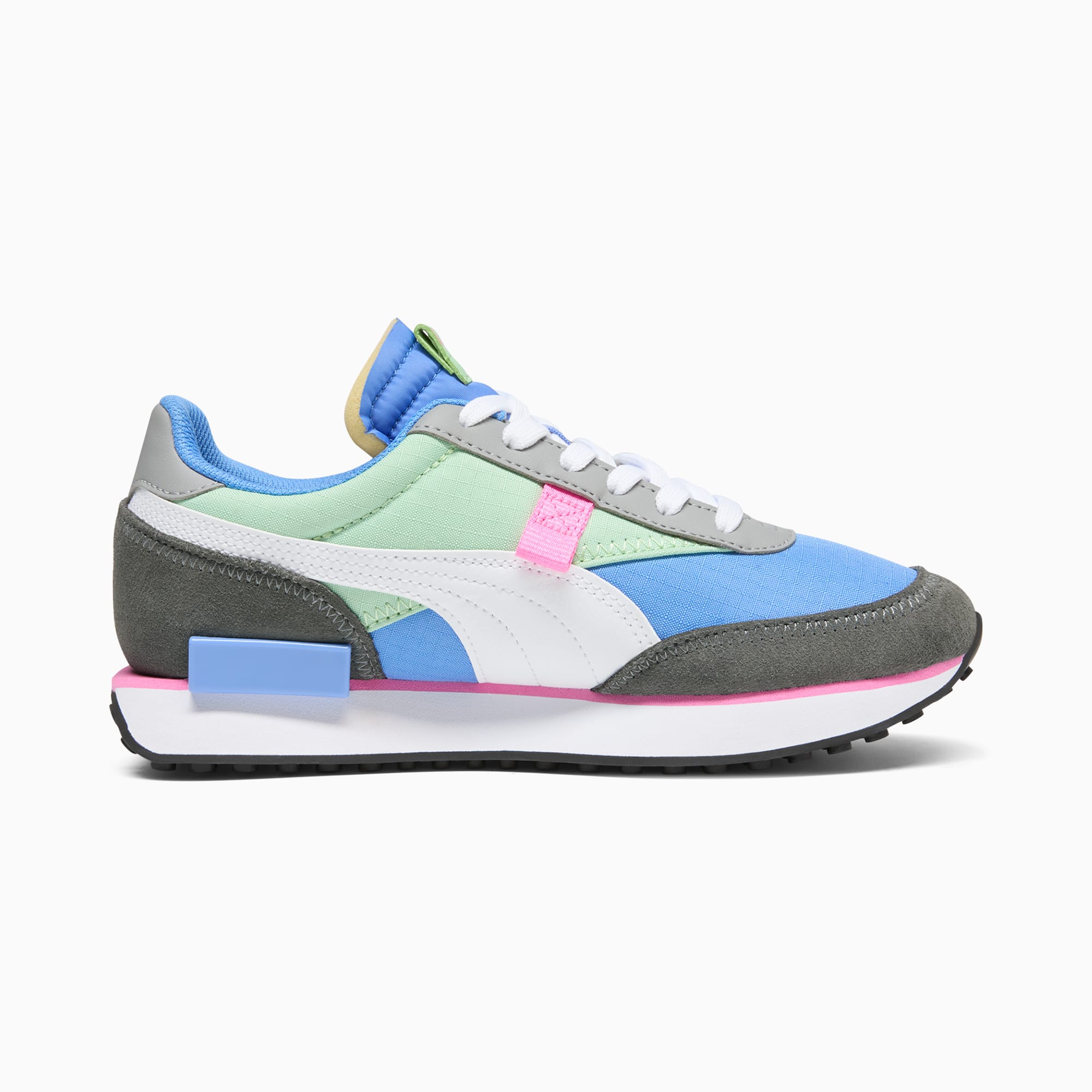 大人気!! Women☆Puma Future Rider Pop Athletic Shoe PUMA Future Rider Cut Out POP White Ultra Magenta Womens