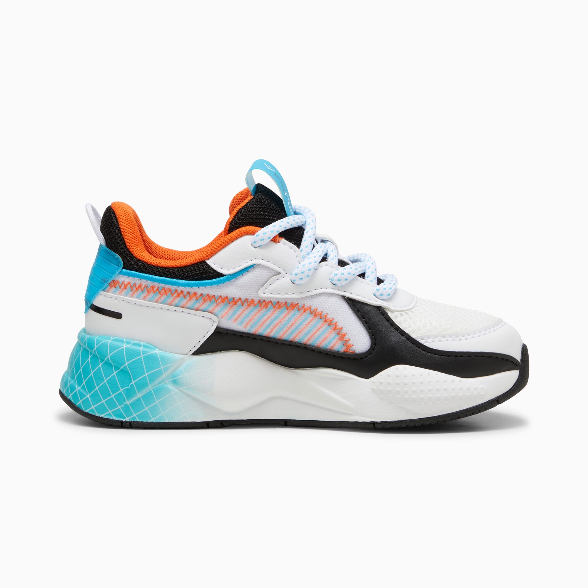 Puma RS X Artificial Friends Little Kids Sneakers White Bright Aqua 3