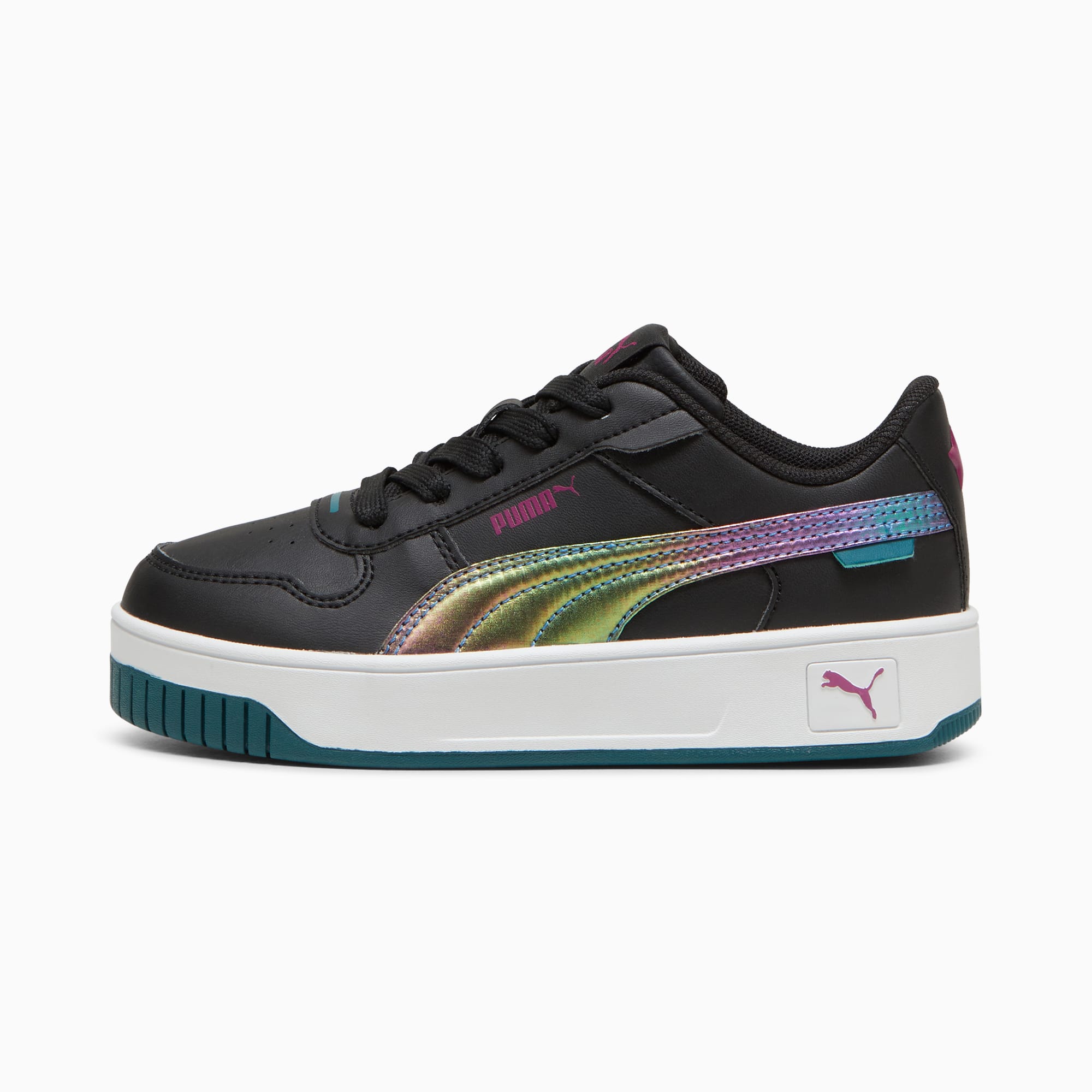 Kids black puma trainers shop