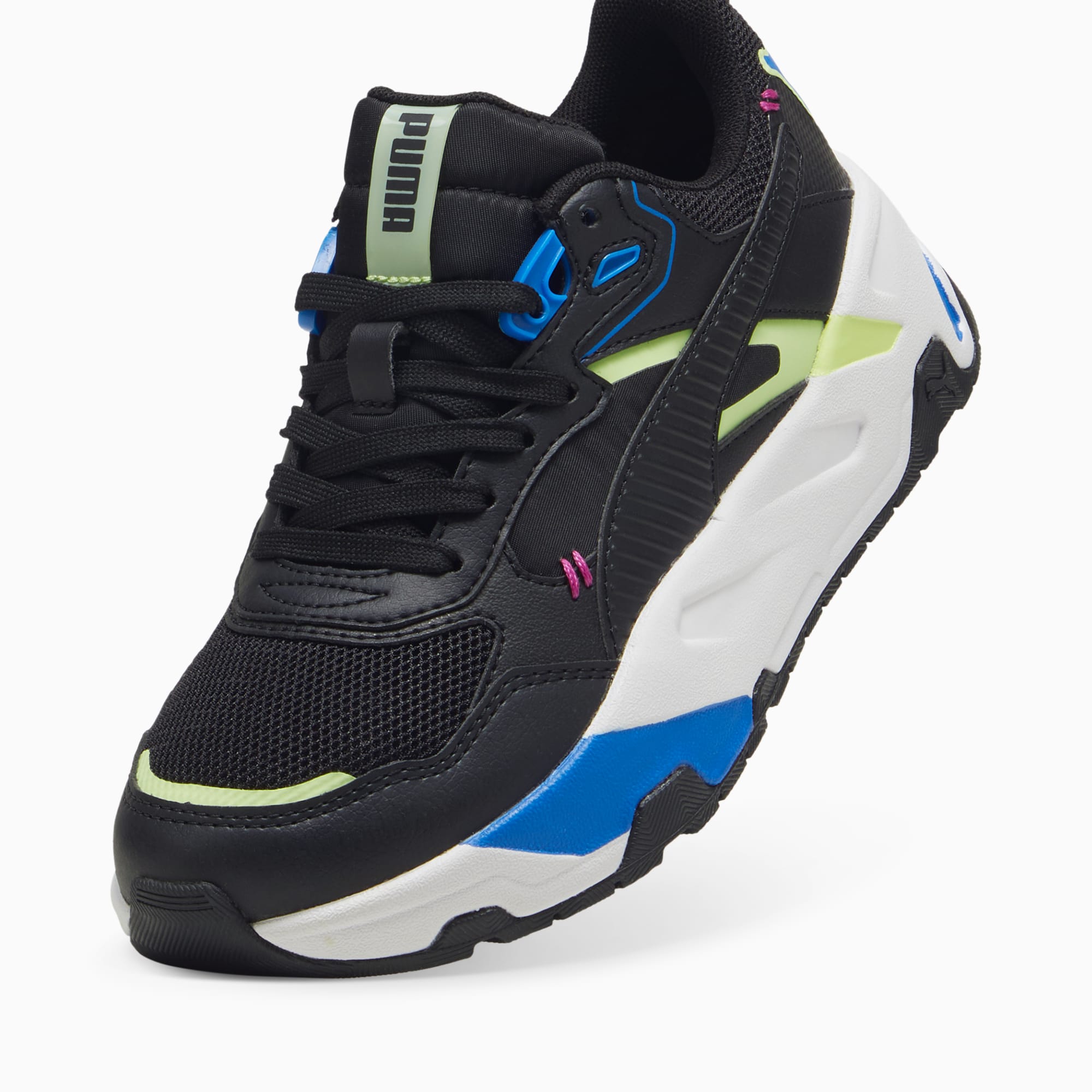 Kids black puma shoes hot sale